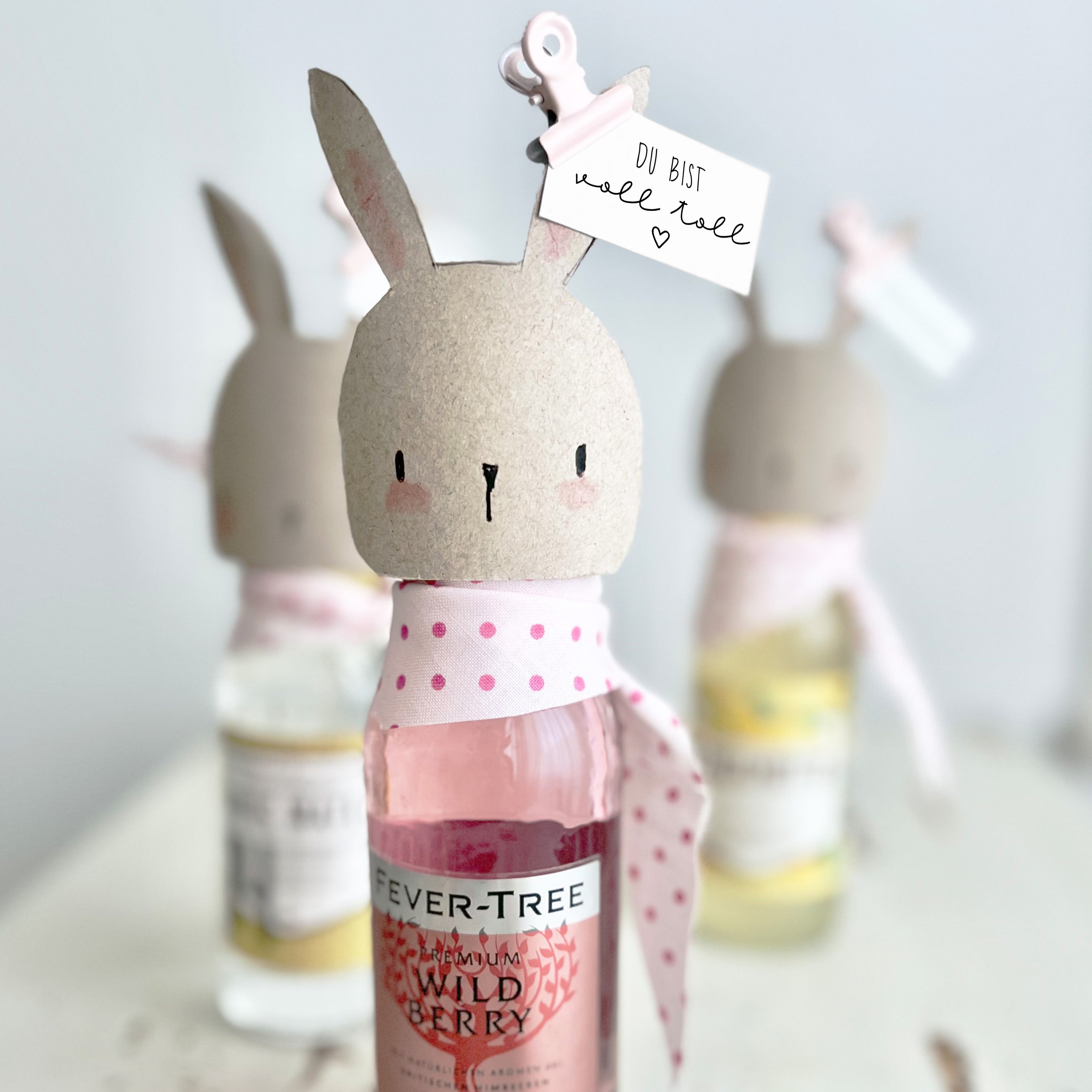 Stempel "du bist voll toll" mit Herz, Stempel Geschenk, Stempel Mitbringsel