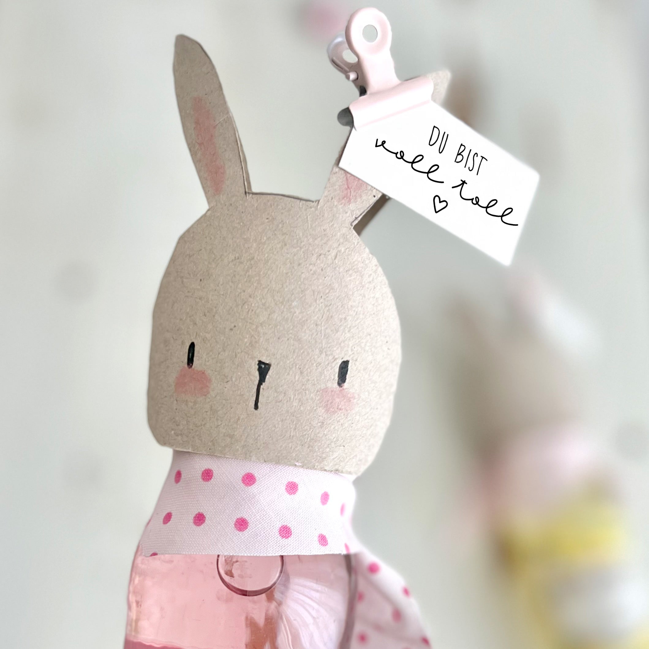 Stempel "du bist voll toll" mit Herz, Stempel Geschenk, Stempel Mitbringsel