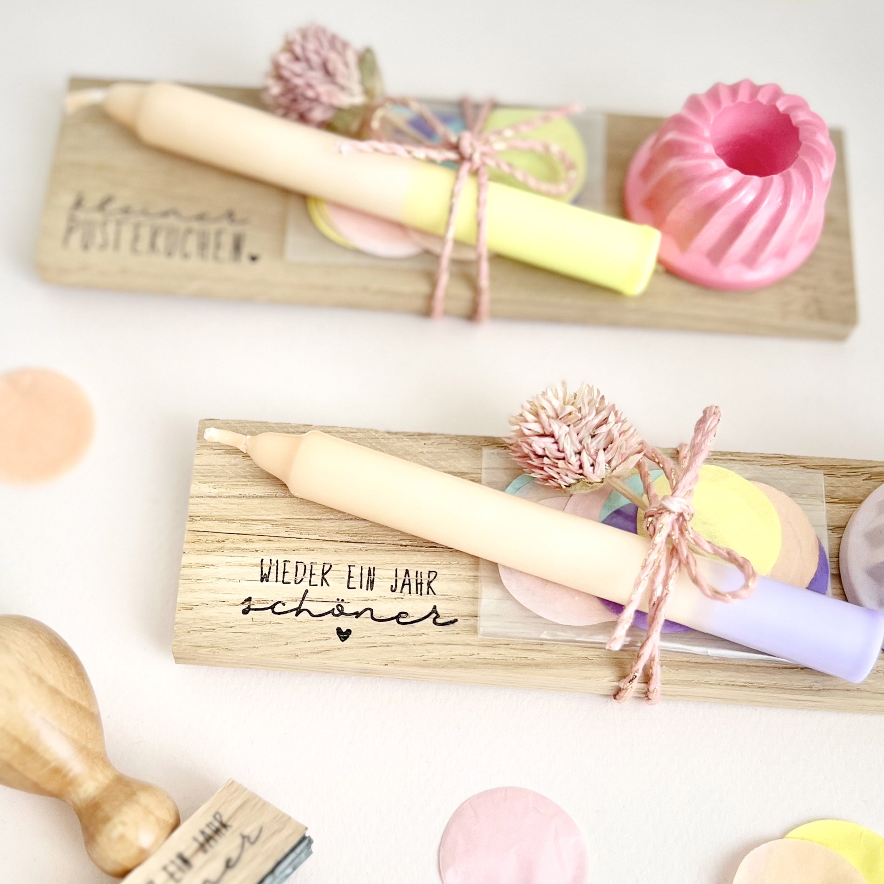 Stempel "wieder ein Jahr schöner" mit Herz, Stempel Geschenk, Geburtstagsgeschenk