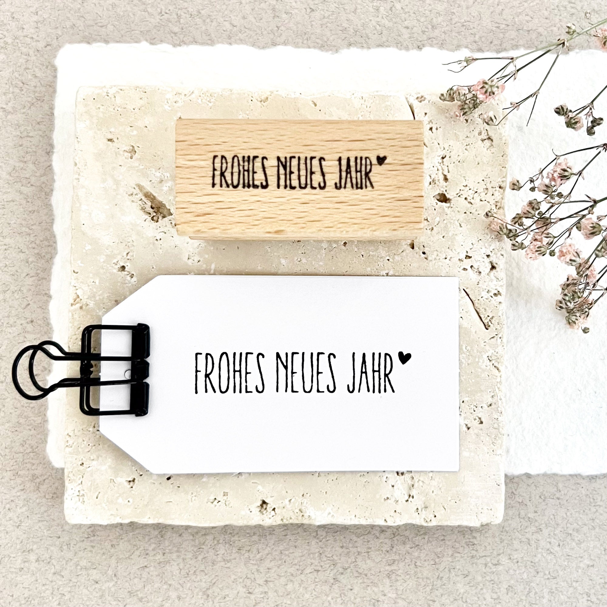 Stempel "frohes neues Jahr", Stempel Neujahr