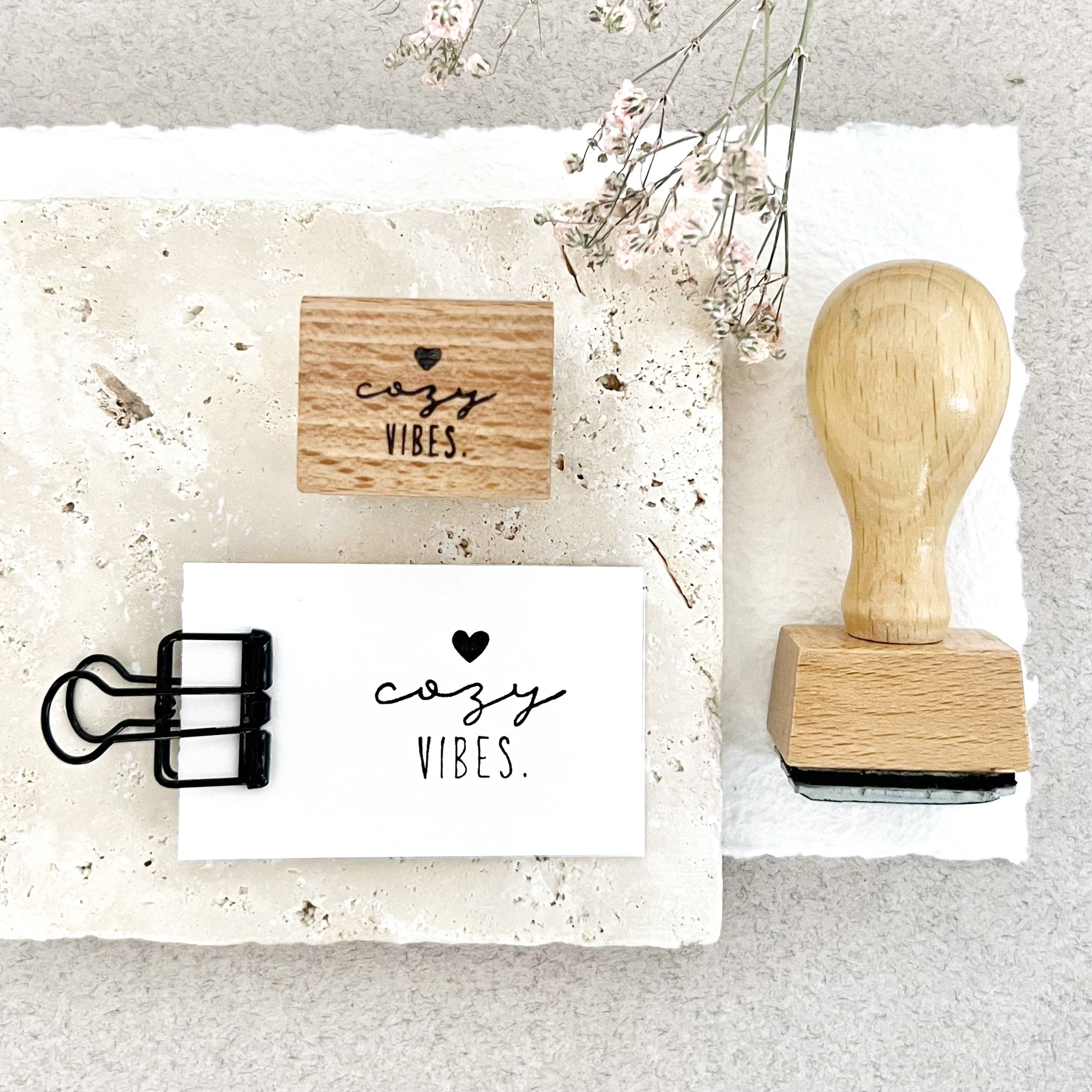 Stempel Weihnachten | Textstempel cozy VIBES | Weihnachtsstempel | Adventskalender