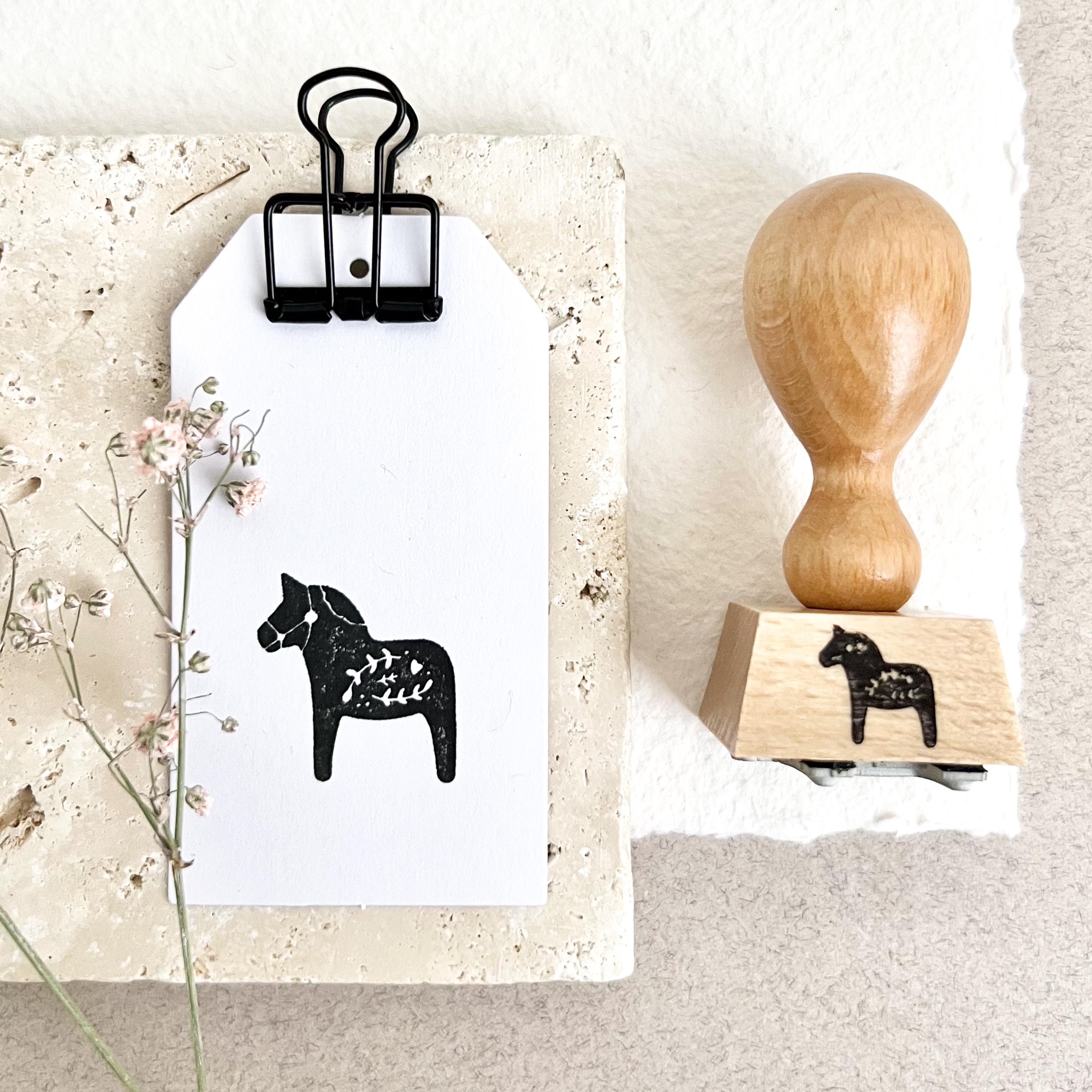Stempel DALA Pferd | Stempel Weihnachten | Weihnachtsgruß