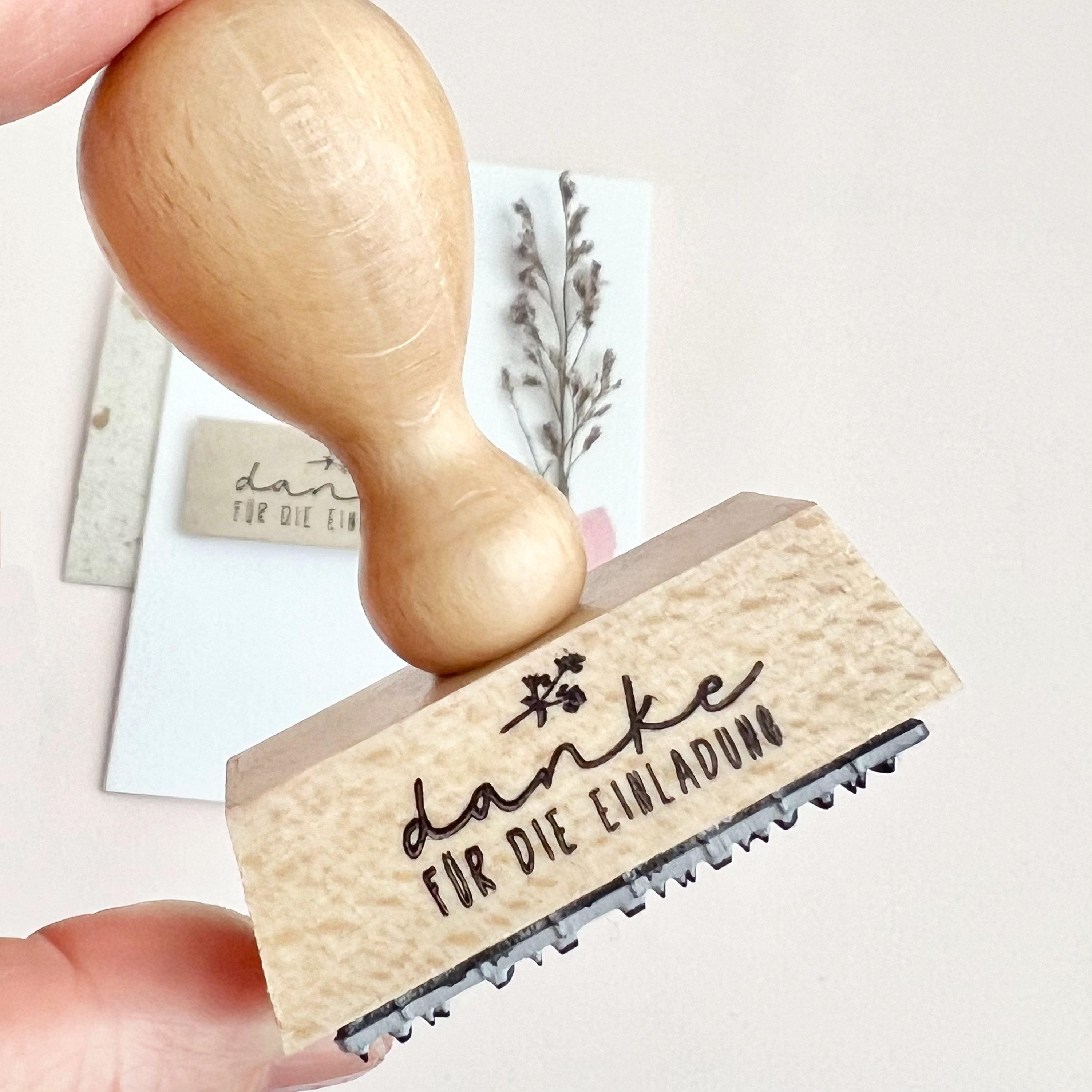 Stempel danke für die Einladung, Stempel Geburtstag, Hochzeit Stempel, Konfirmation