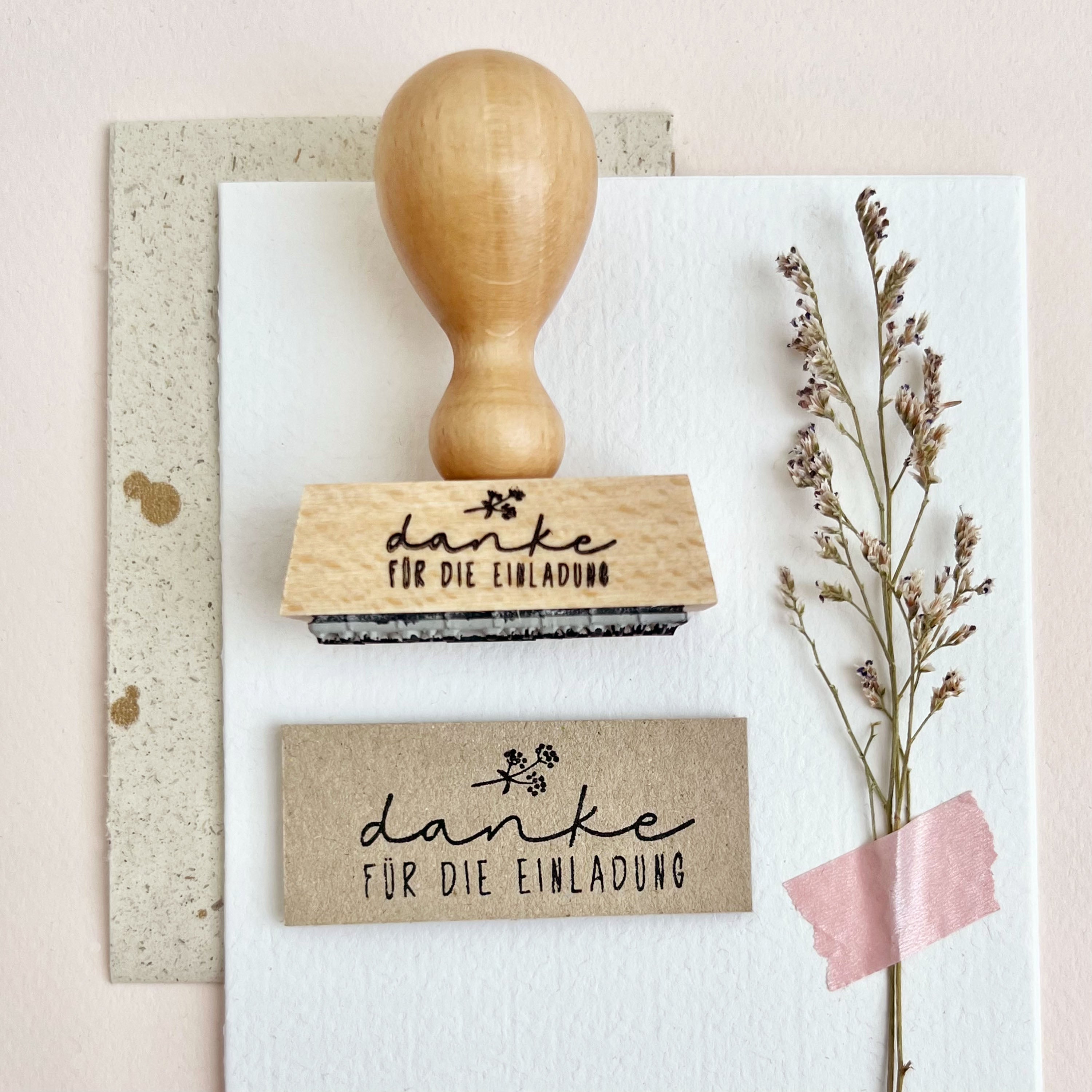 Stempel danke für die Einladung, Stempel Geburtstag, Hochzeit Stempel, Konfirmation