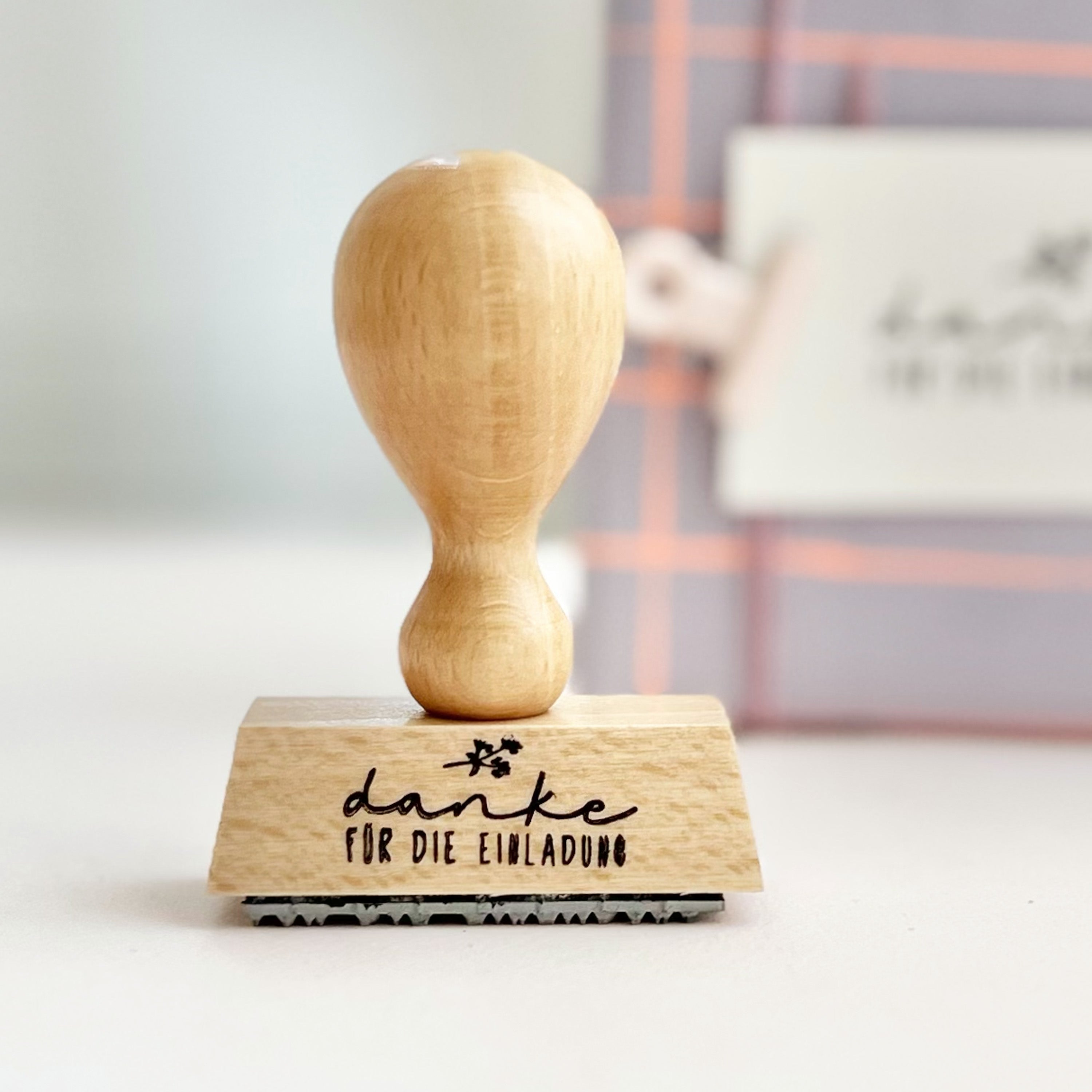Stempel danke für die Einladung, Stempel Geburtstag, Hochzeit Stempel, Konfirmation