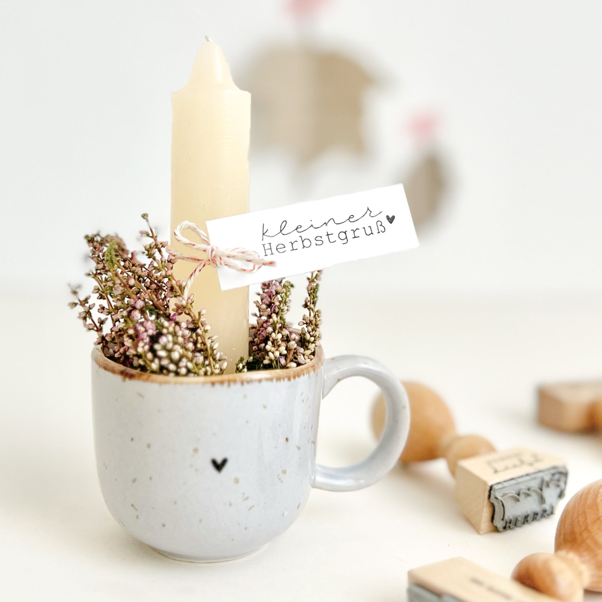 Stempel Herbst | Stempel kleiner Herbstgruß | Herbststempel