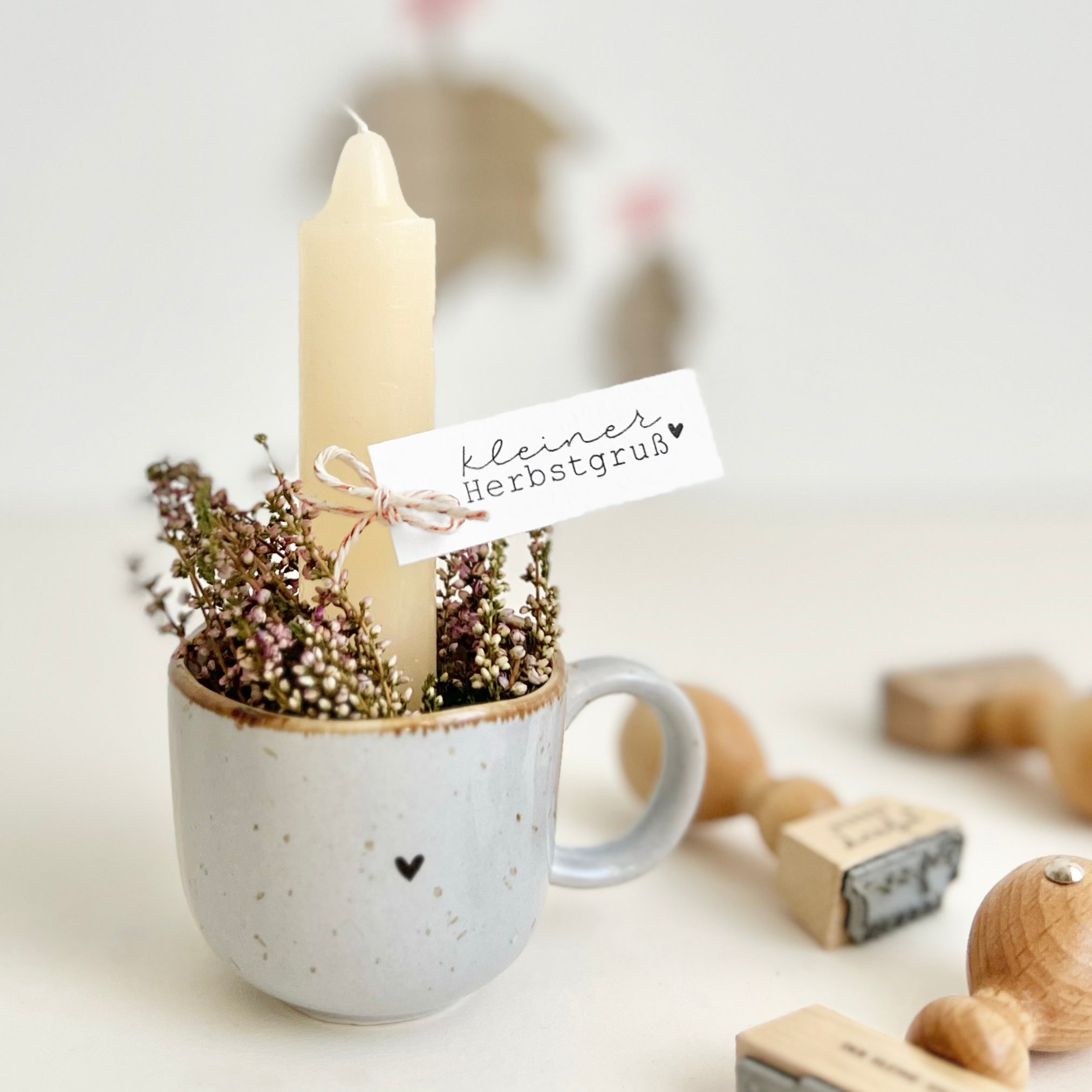 Stempel Herbst | Stempel kleiner Herbstgruß | Herbststempel