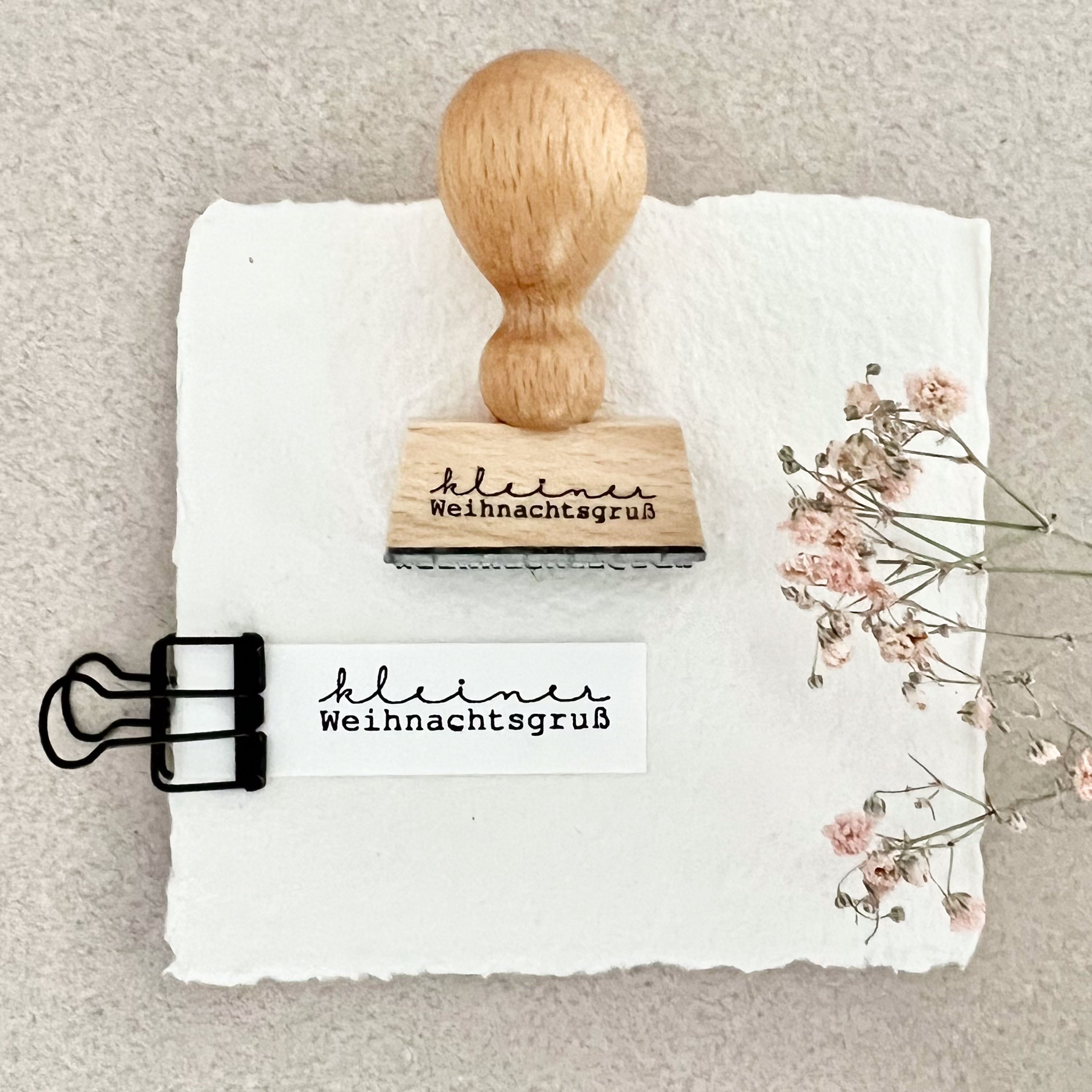 Stempel Weihnachten, kleiner Weihnachtsgruß, Weihnachtsstempel, Advent, Weihnachtskarte