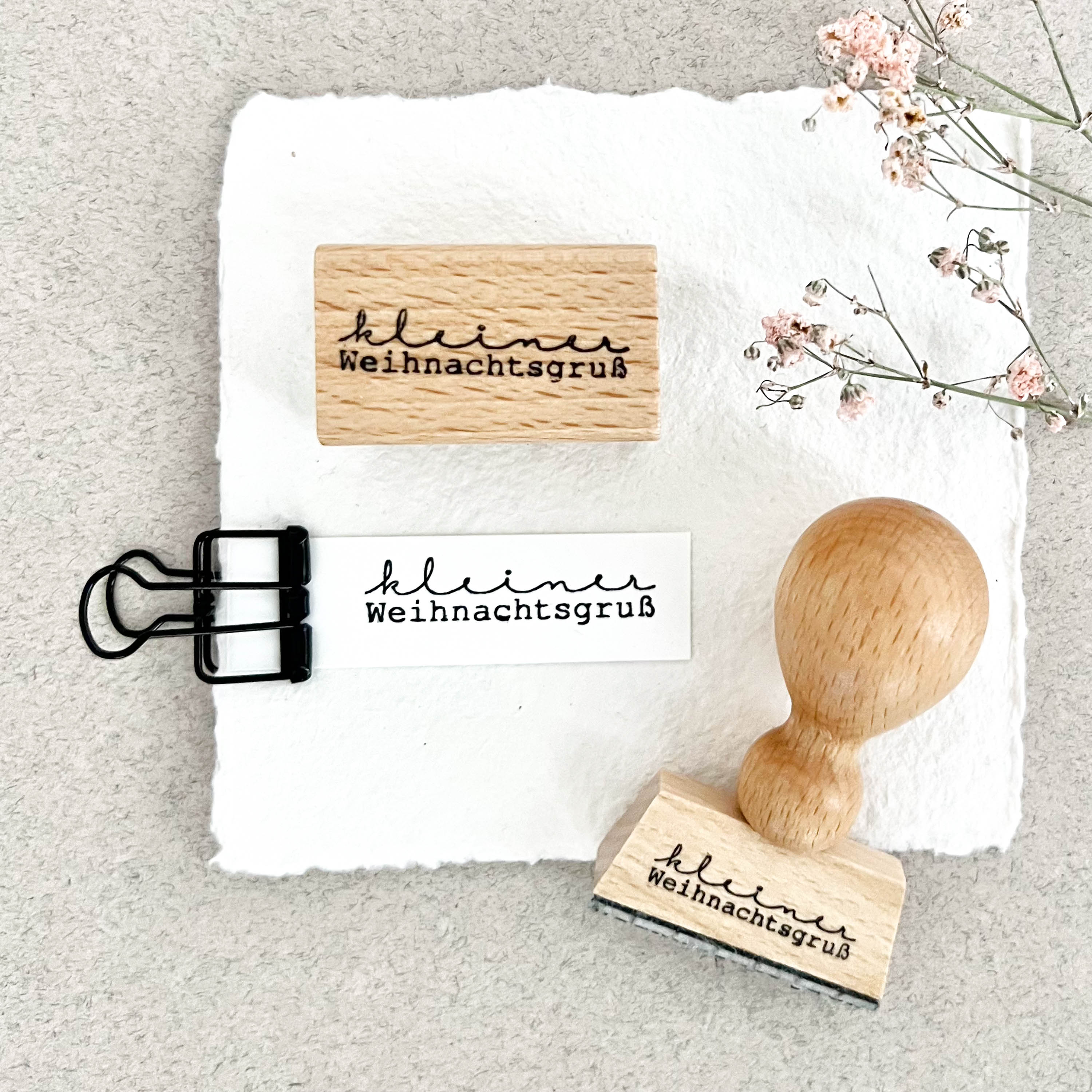 Stempel Weihnachten, kleiner Weihnachtsgruß, Weihnachtsstempel, Advent, Weihnachtskarte