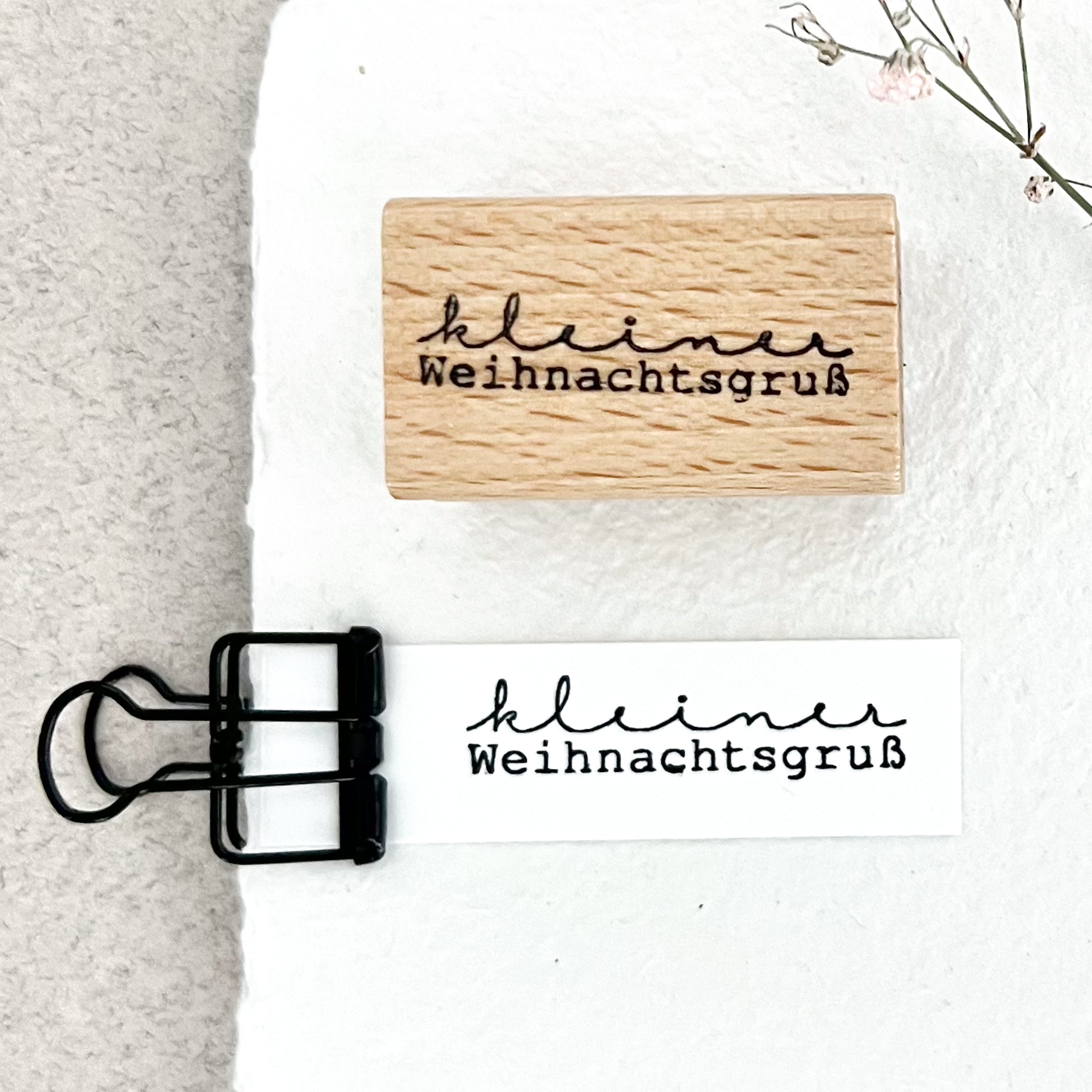 Stempel Weihnachten, kleiner Weihnachtsgruß, Weihnachtsstempel, Advent, Weihnachtskarte