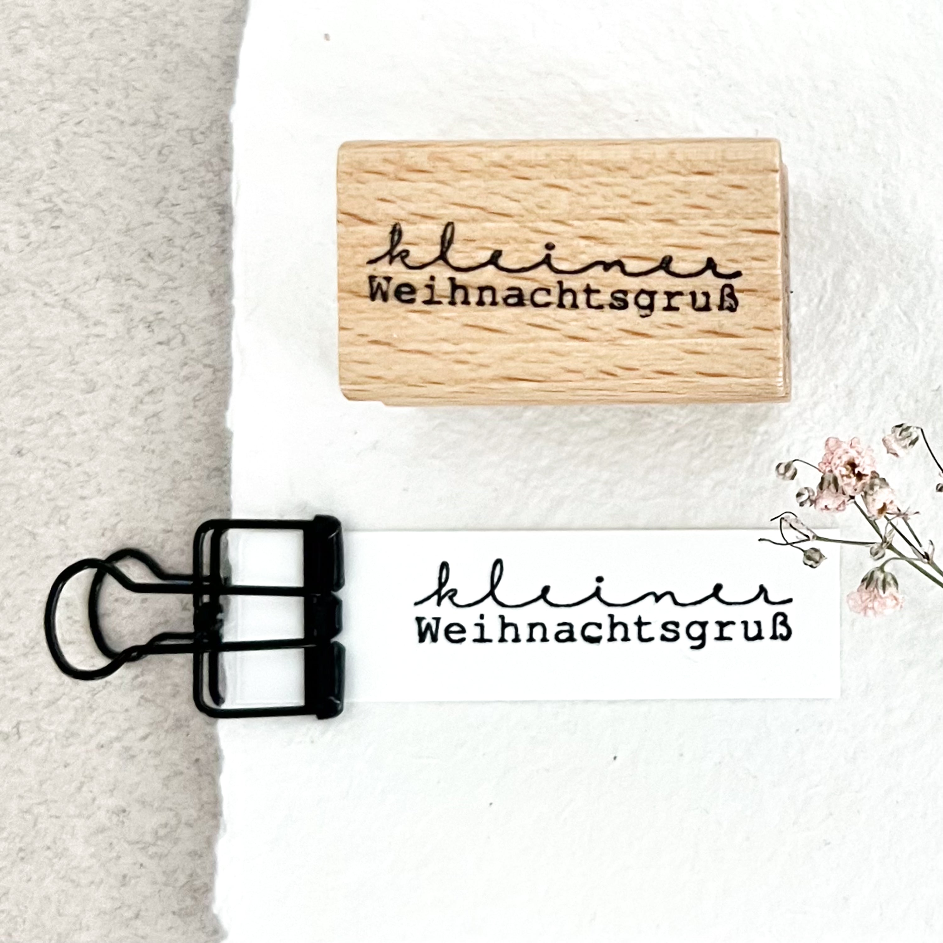 Stempel Weihnachten, kleiner Weihnachtsgruß, Weihnachtsstempel, Advent, Weihnachtskarte