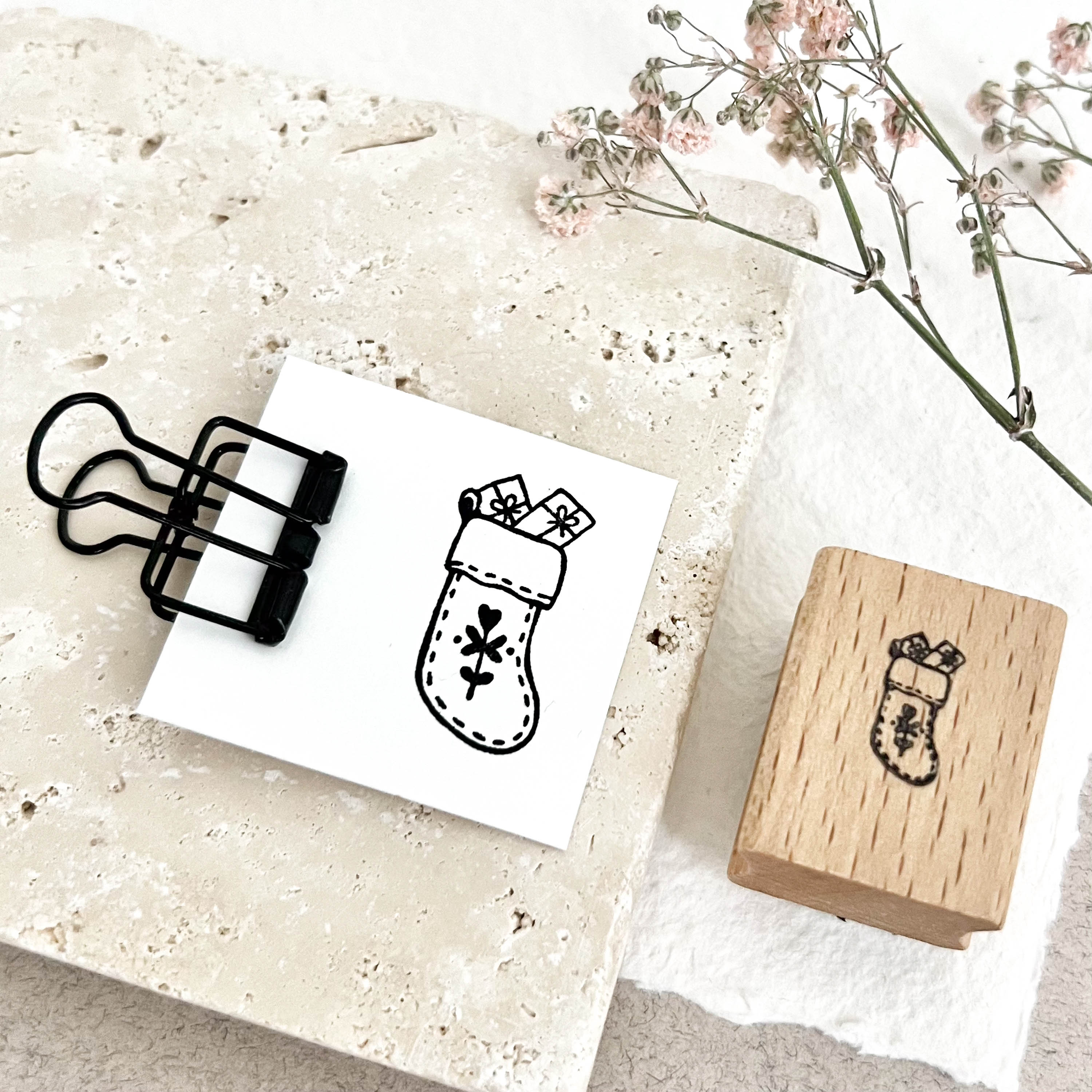 Stempel Weihnachtssocke | Stempel Weihnachten | Weihnachtsstempel
