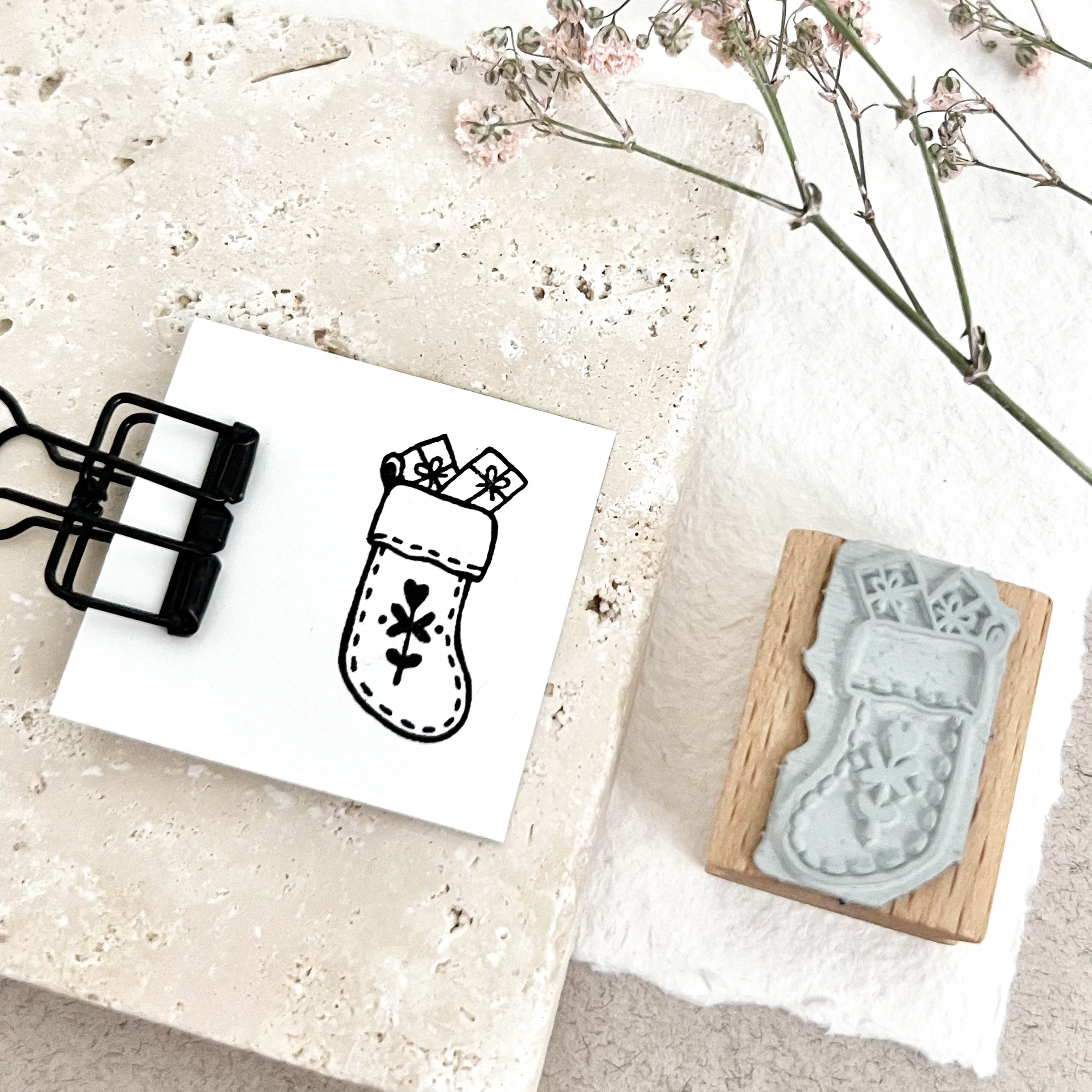 Stempel Weihnachtssocke | Stempel Weihnachten | Weihnachtsstempel