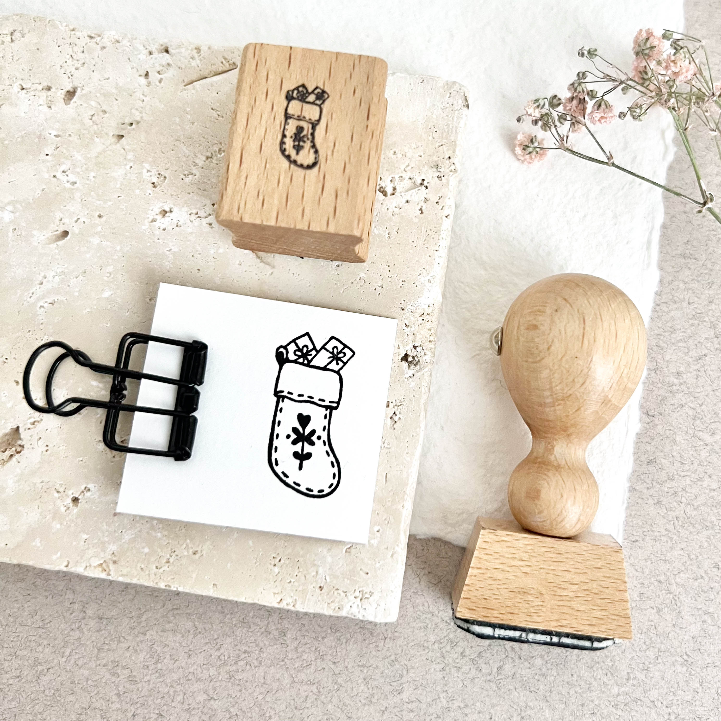 Stempel Weihnachtssocke | Stempel Weihnachten | Weihnachtsstempel