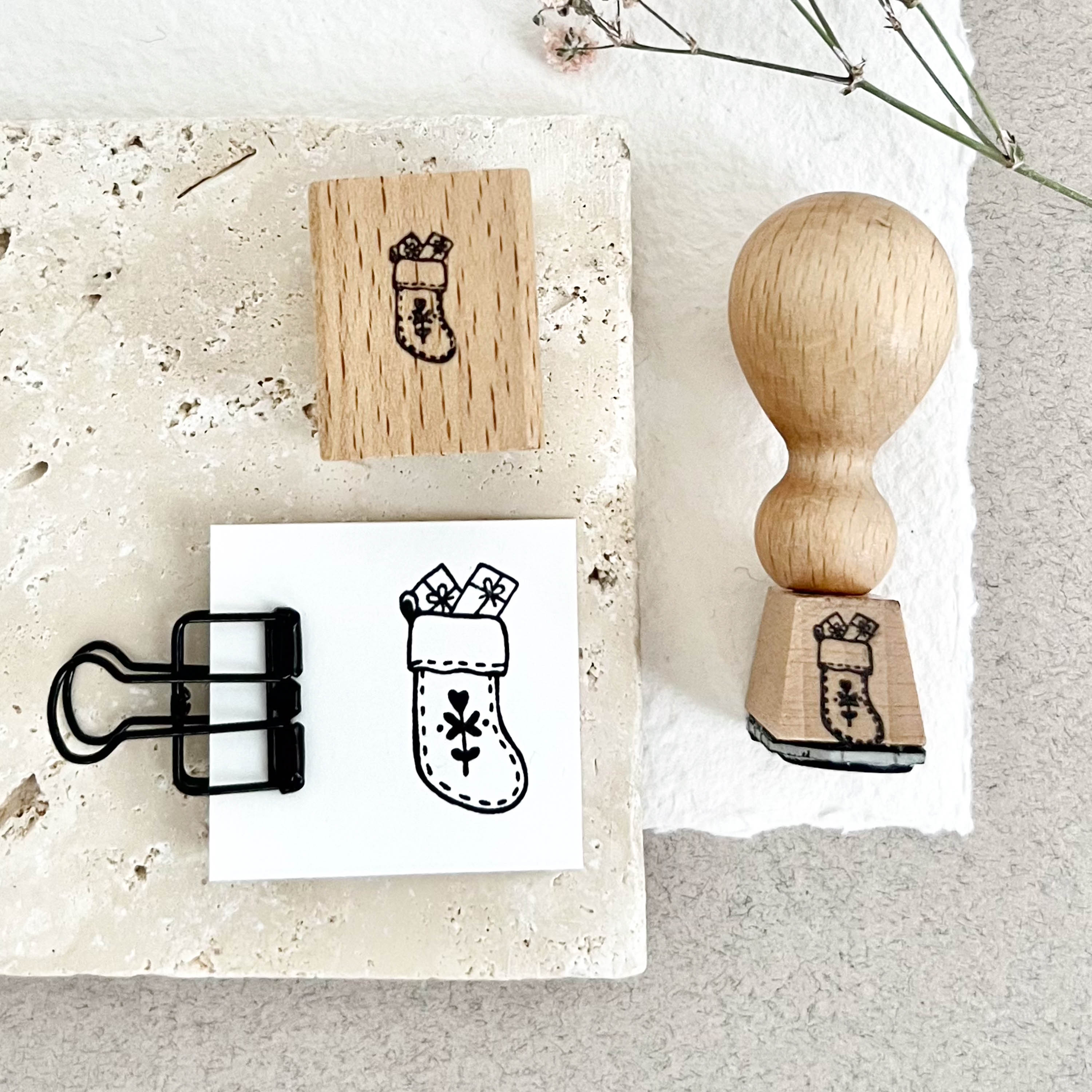 Stempel Weihnachtssocke | Stempel Weihnachten | Weihnachtsstempel