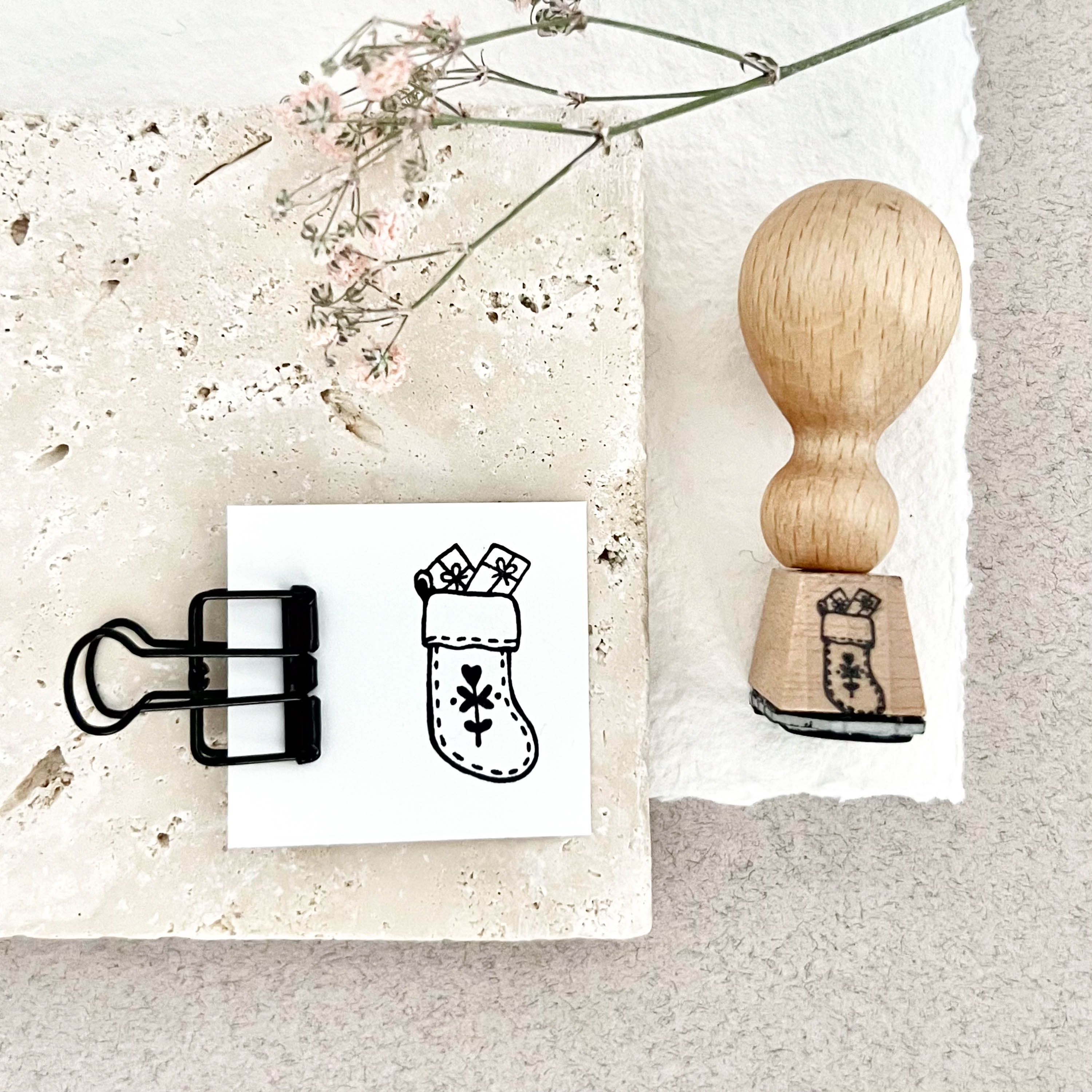 Stempel Weihnachtssocke | Stempel Weihnachten | Weihnachtsstempel