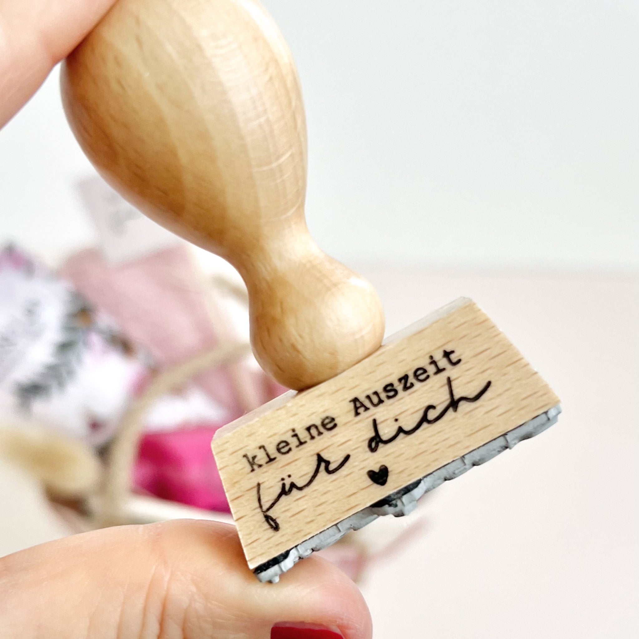 Stempel kleine Auszeit für dich, toller Stempel für Geschenke und Mitbringsel