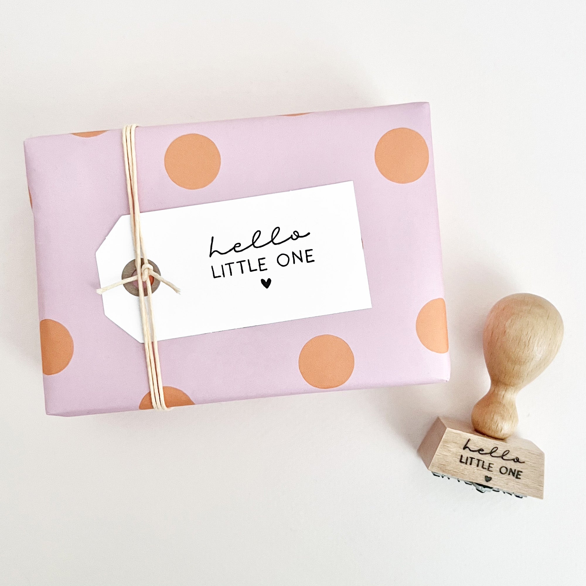 Stempel hello little one | Stempel Geburt | Babykarte