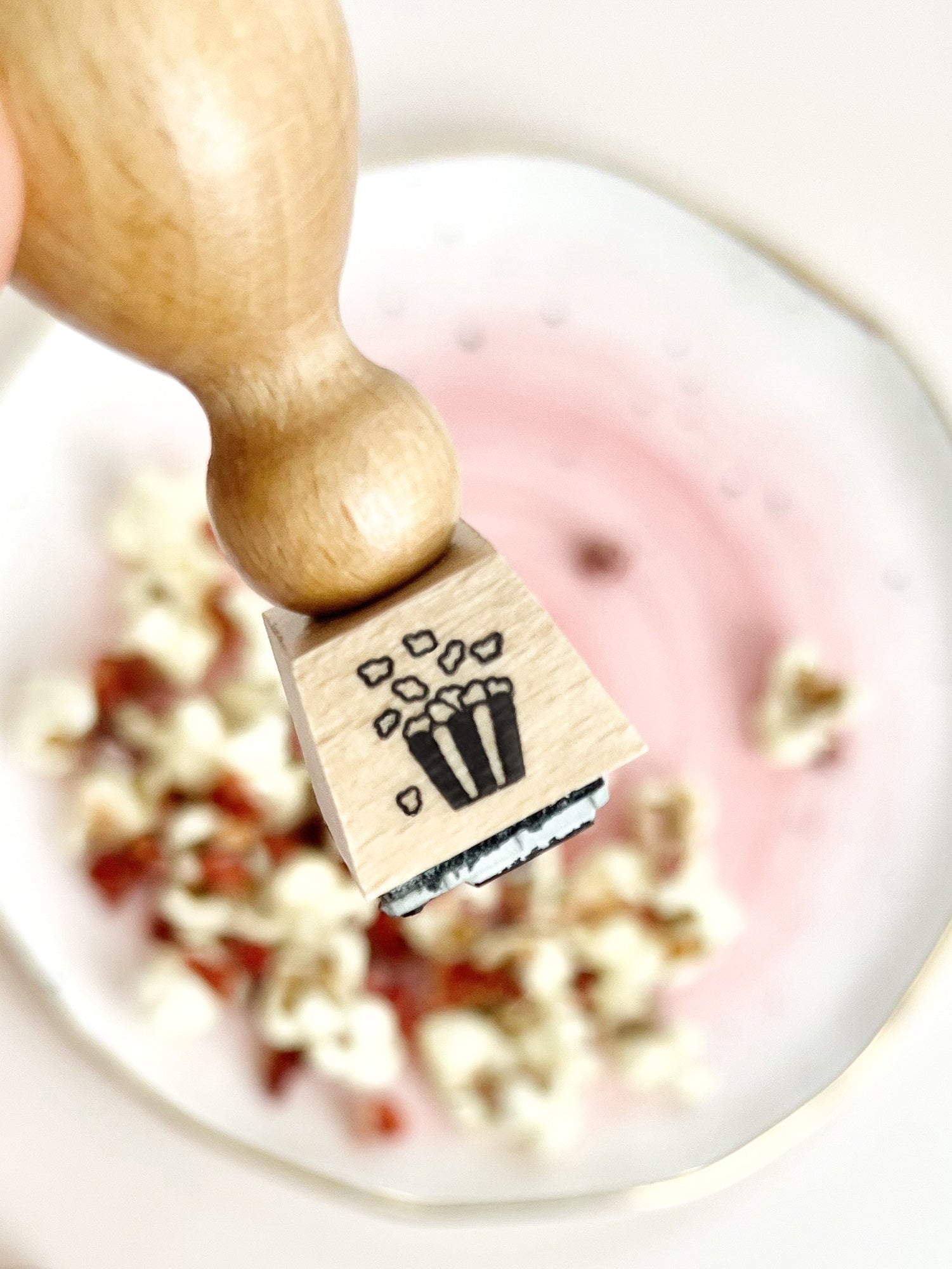 Stempel Popcorn | Motivstempel Tüte Popcorn