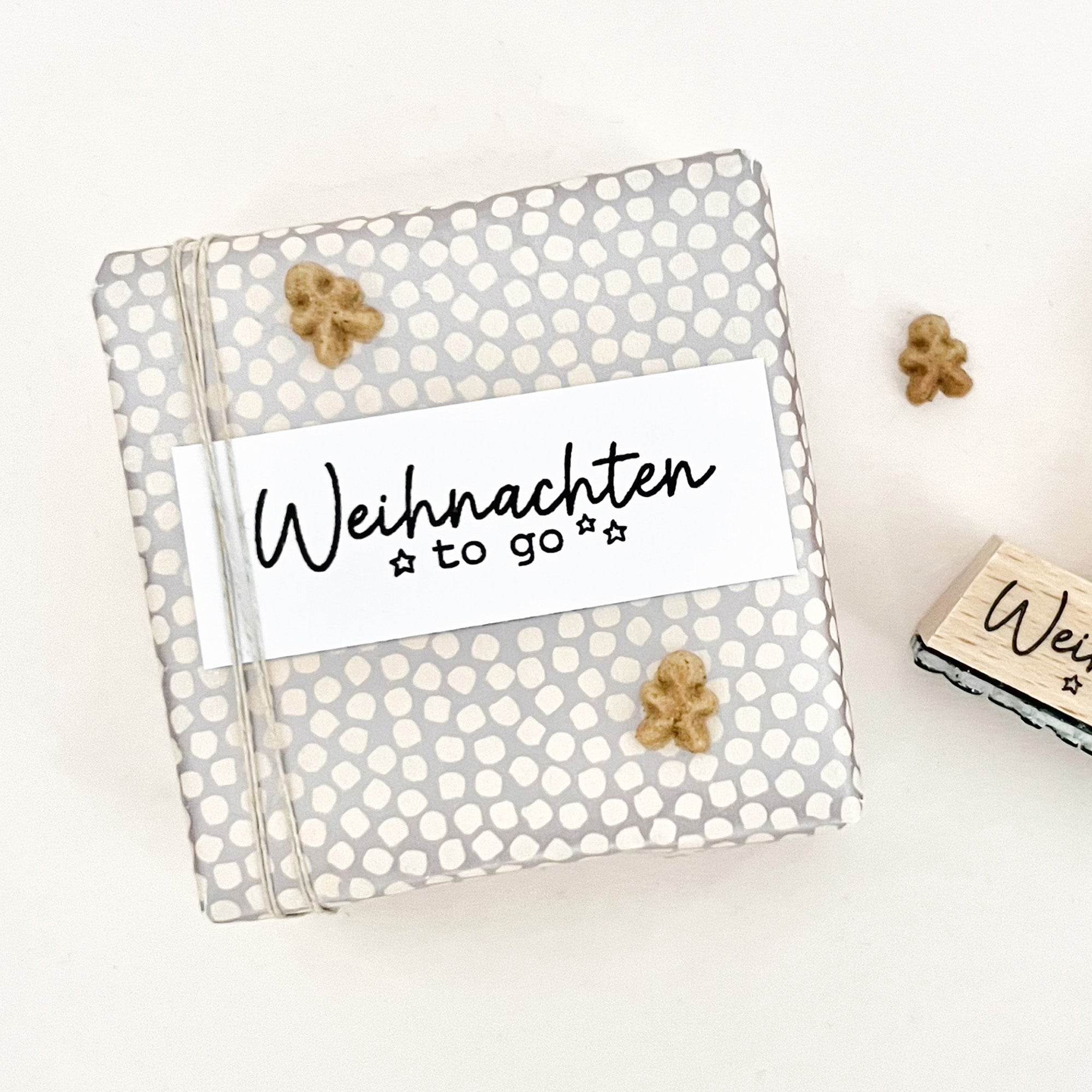 Stempel Weihnachten to go, Stempel Weihnachten, Weihnachtsstempel