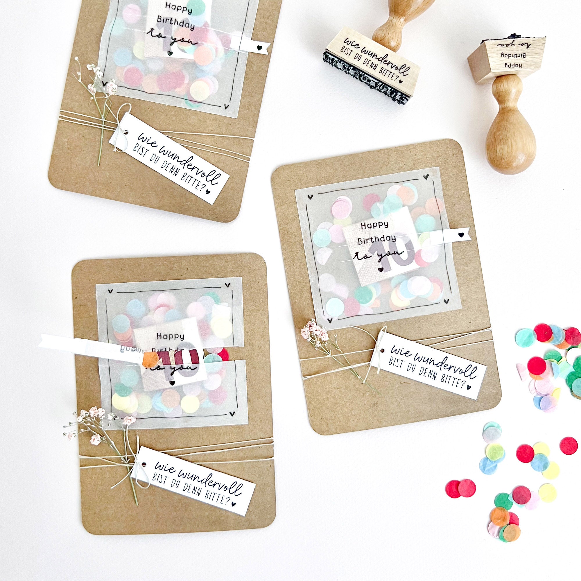 STEMPEL Happy Birthday to you, mit Herz, Stempel Geburtstag