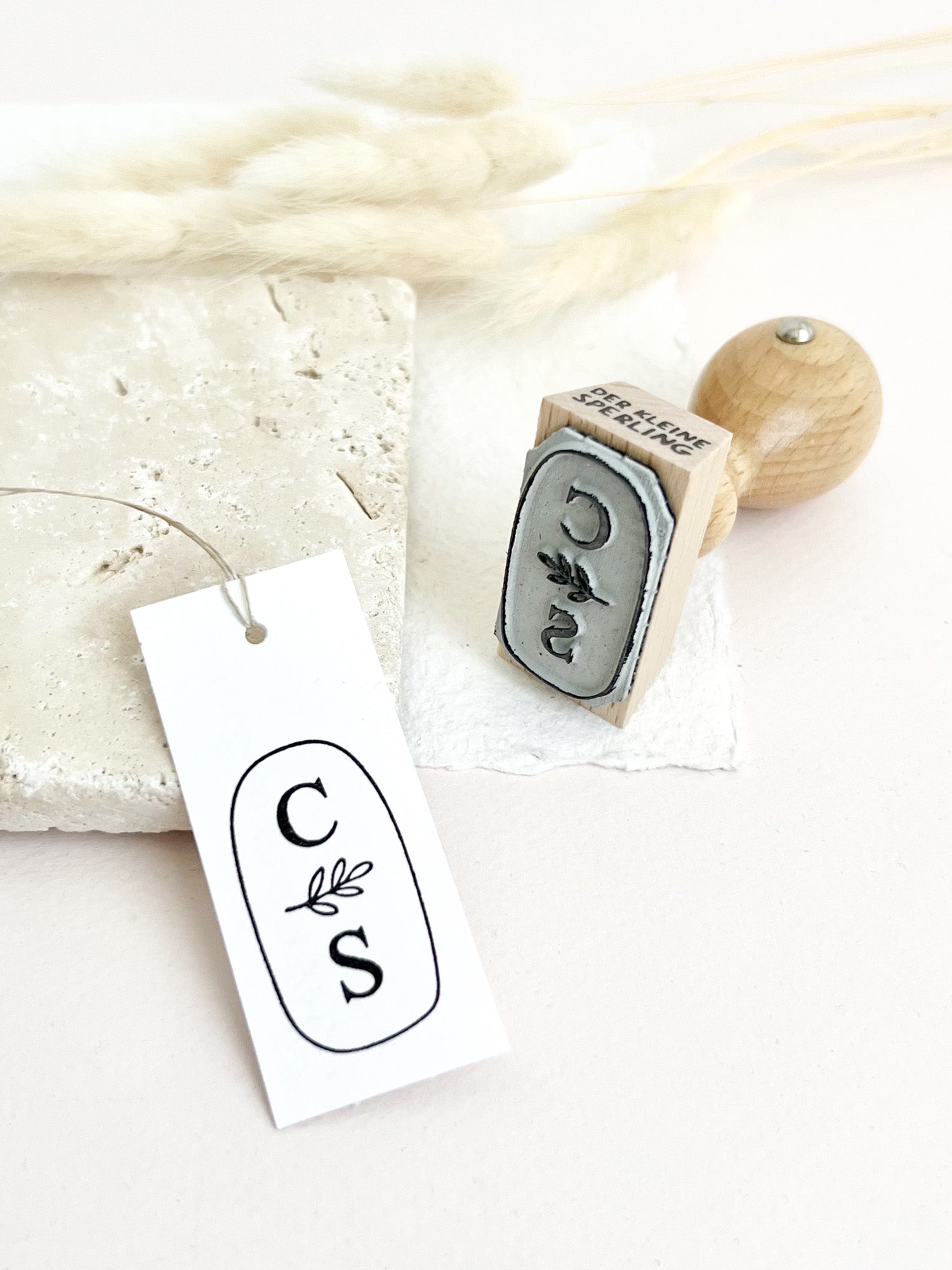 Stempel personalisiert mit Initialen | floral | Hochzeitsstempel | Ex Libris