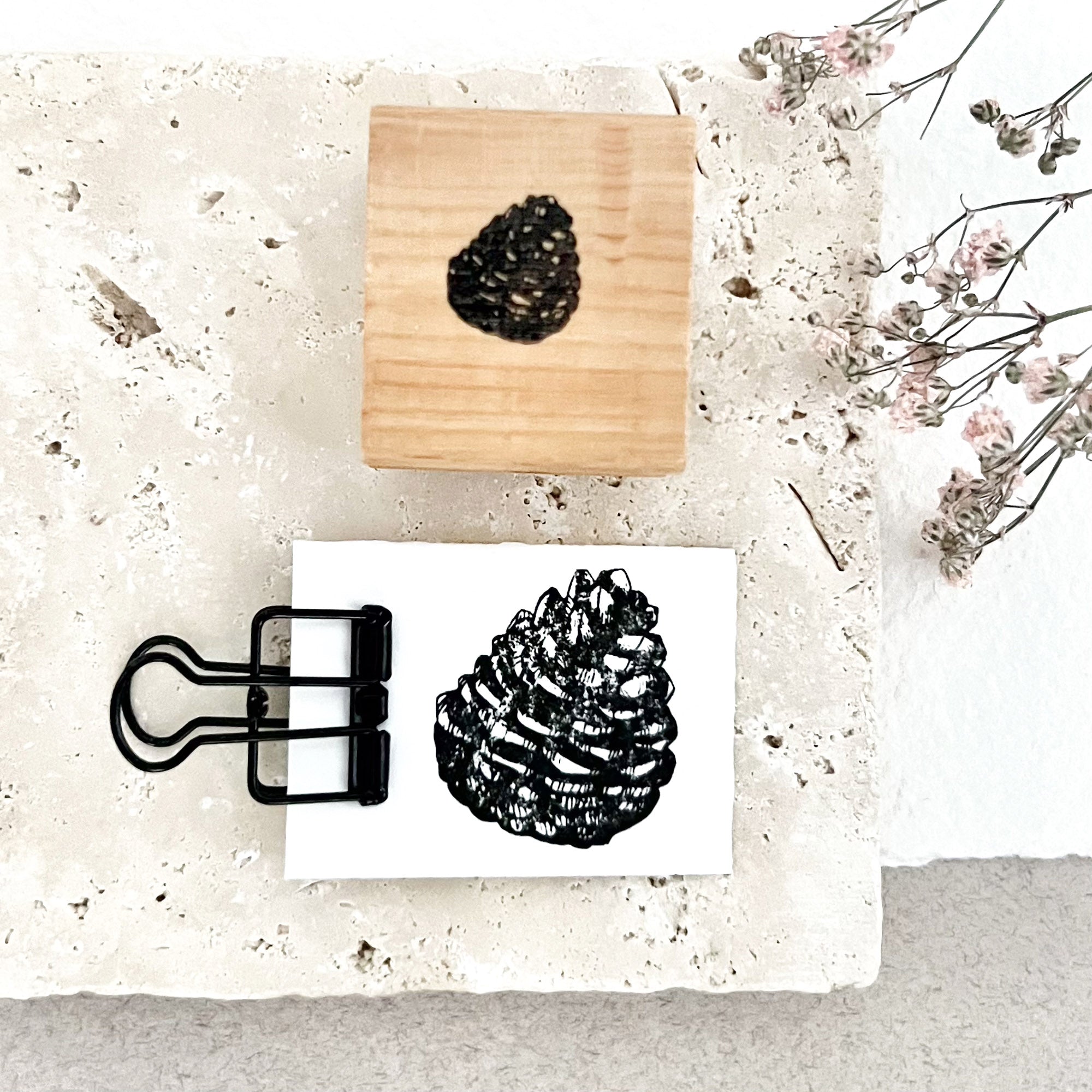 Stempel Weihnachten | Motivstempel Tannenzapfen | Weihnachtsstempel | Adventskalender