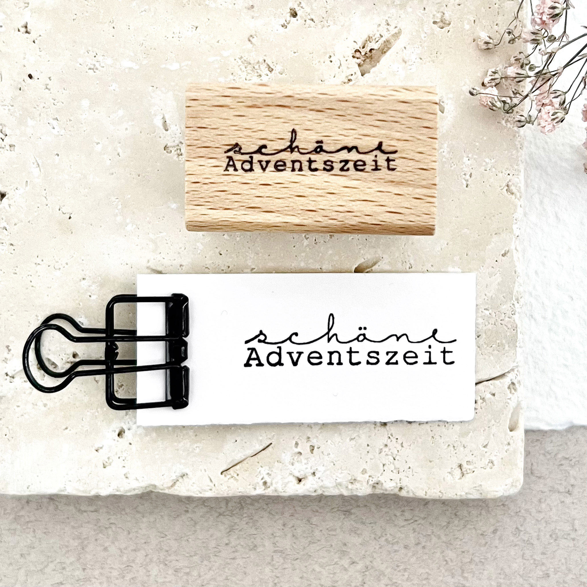 Stempel Weihnachten, Stempel schöne Adventszeit, Weihnachtsstempel