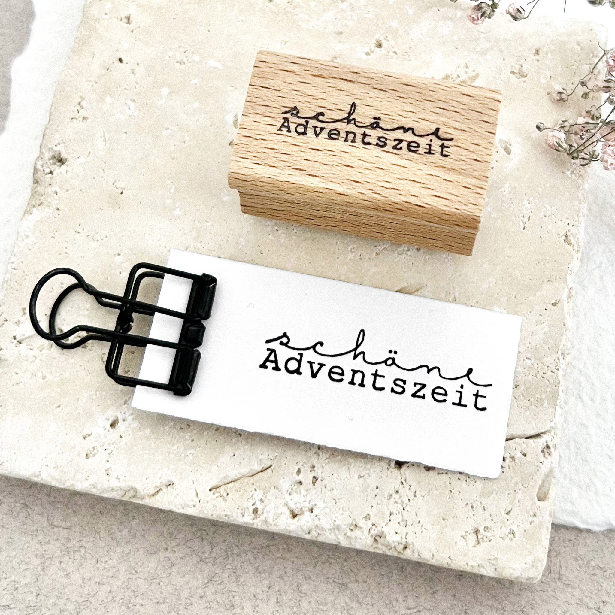 Stempel Weihnachten, Stempel schöne Adventszeit, Weihnachtsstempel