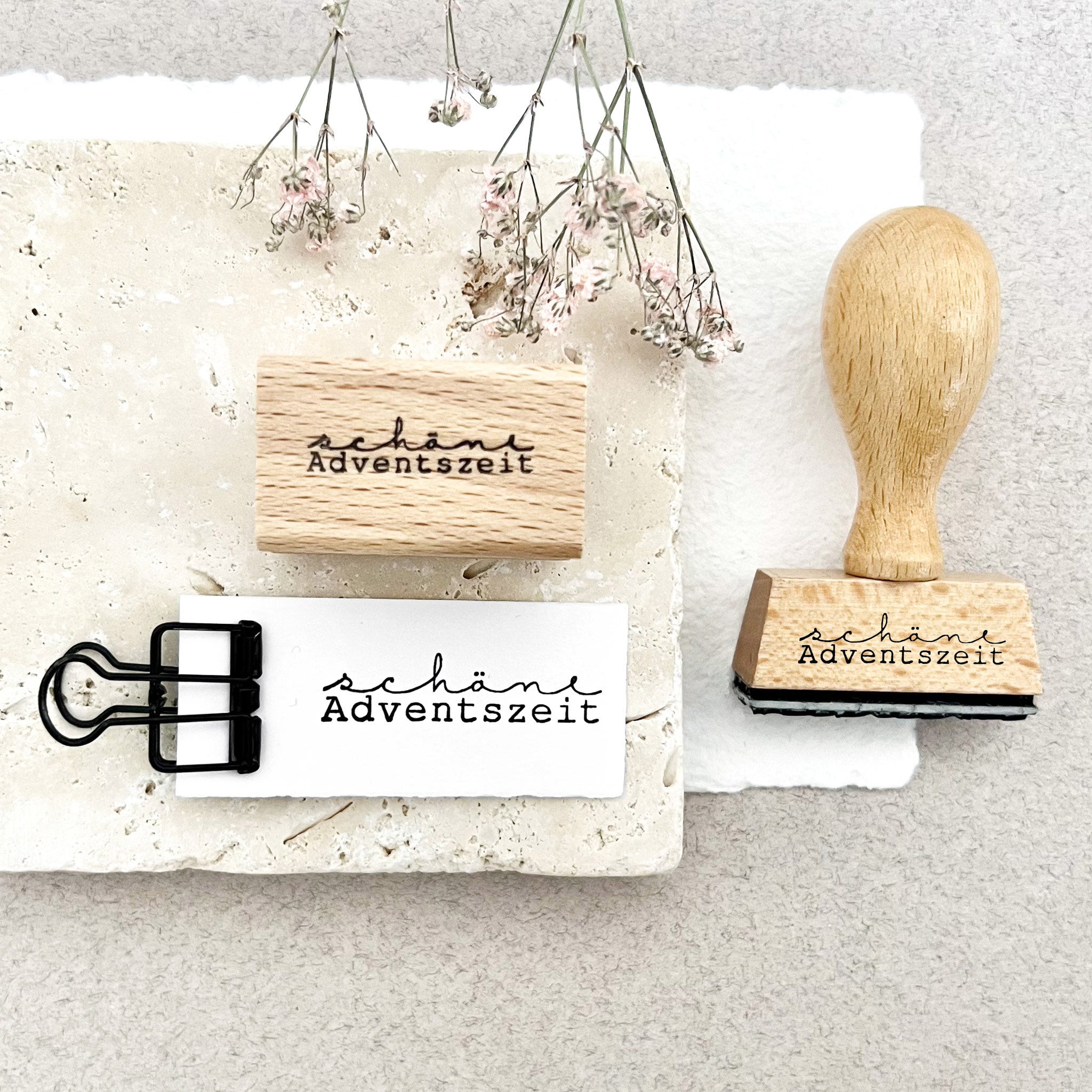 Stempel Weihnachten, Stempel schöne Adventszeit, Weihnachtsstempel