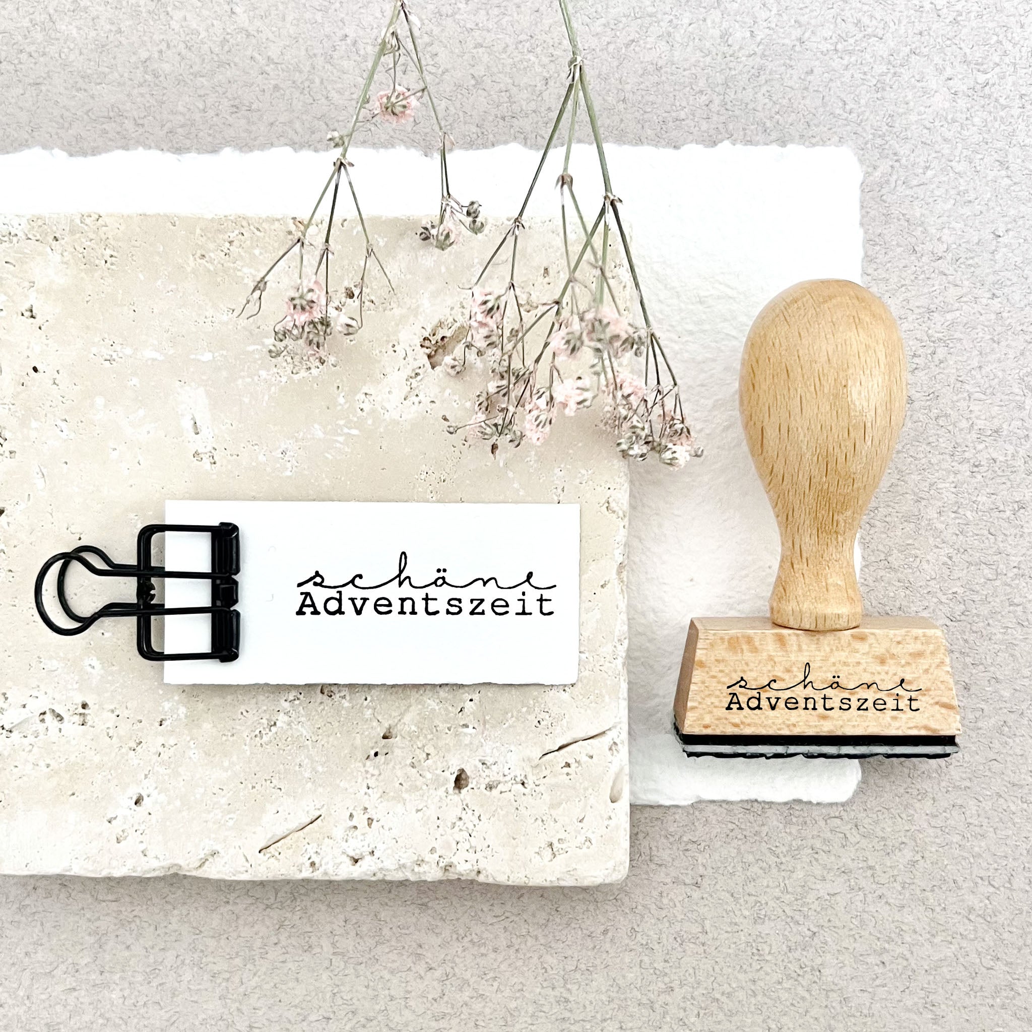 Stempel Weihnachten, Stempel schöne Adventszeit, Weihnachtsstempel