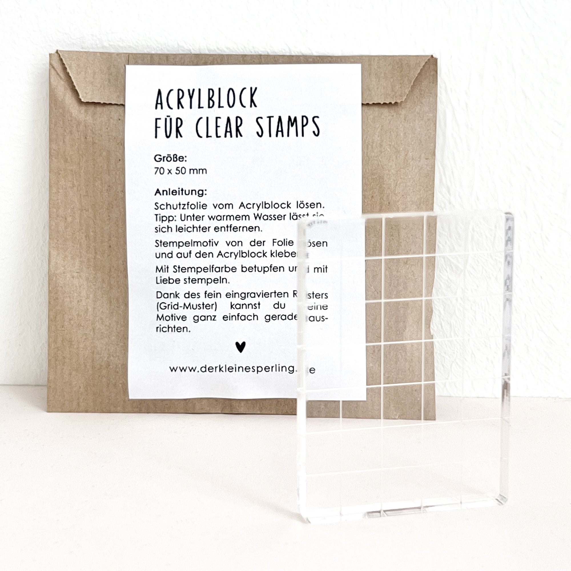 Acrylblock für Stempelset Clear Stamps