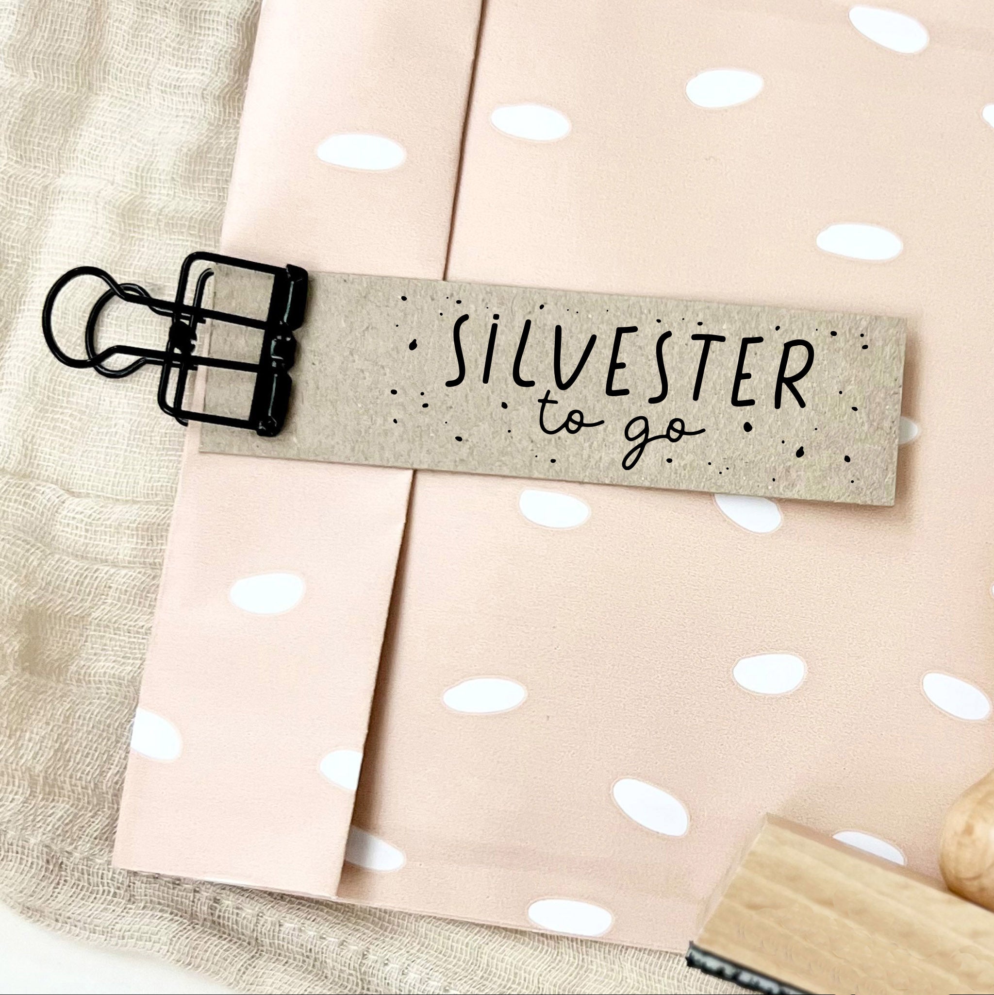 Stempel SILVESTER to go | Silvester Mitbringsel