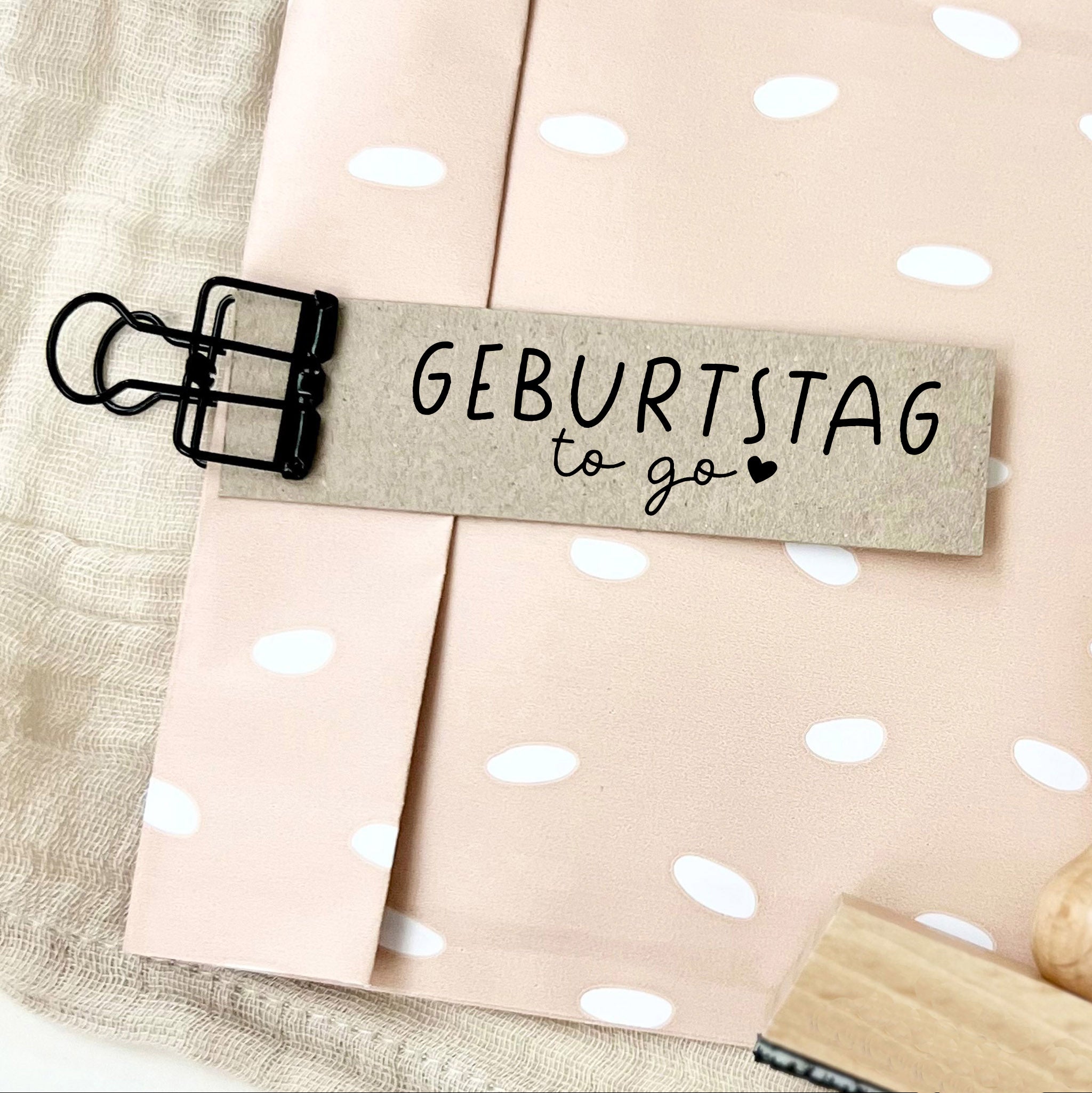 Stempel GEBURTSTAG to go | Geburtstag Mitbringsel