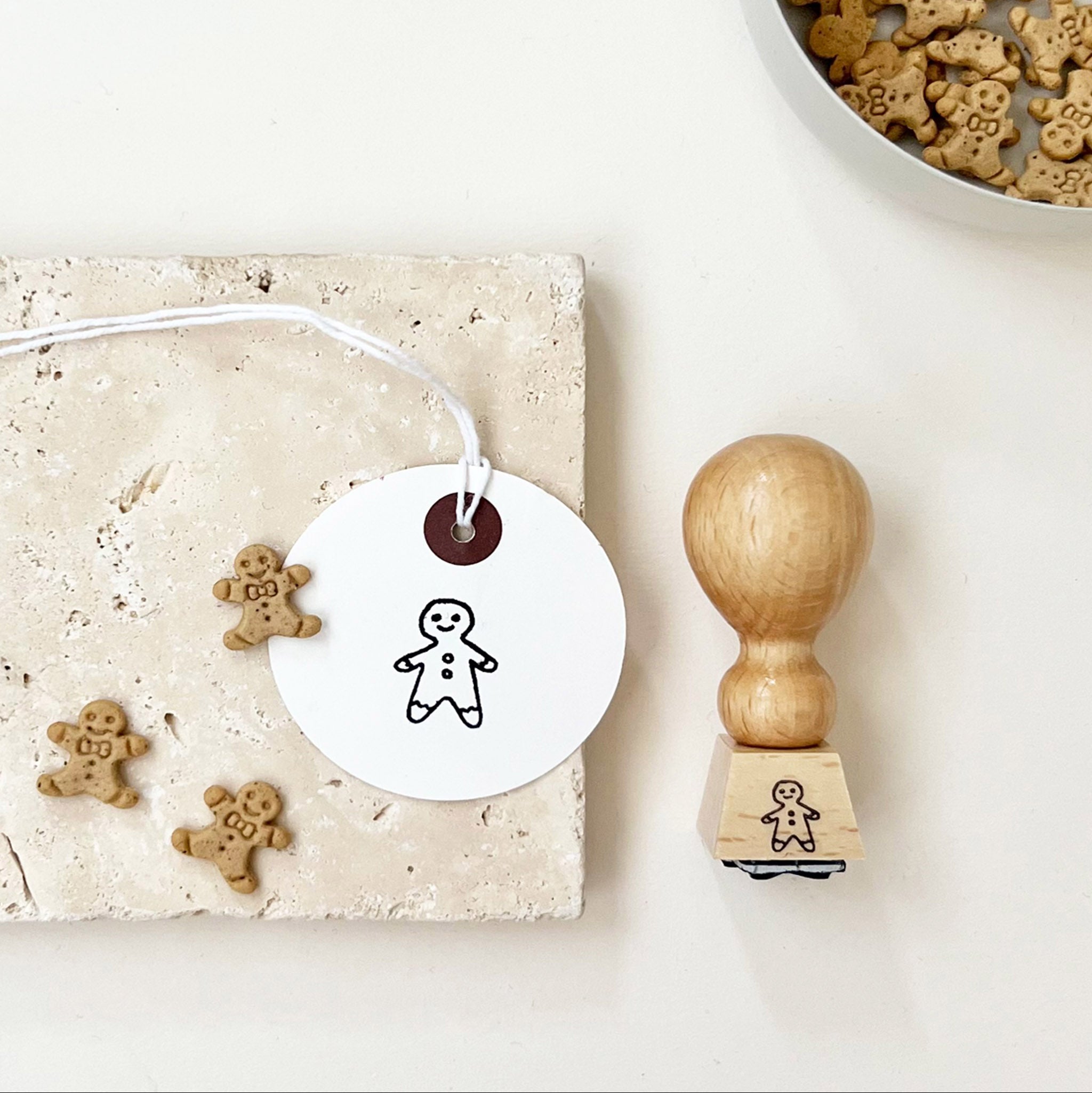 Stempel Lebkuchenmännchen | Motivstempel Geschenk | Weihnachtsstempel
