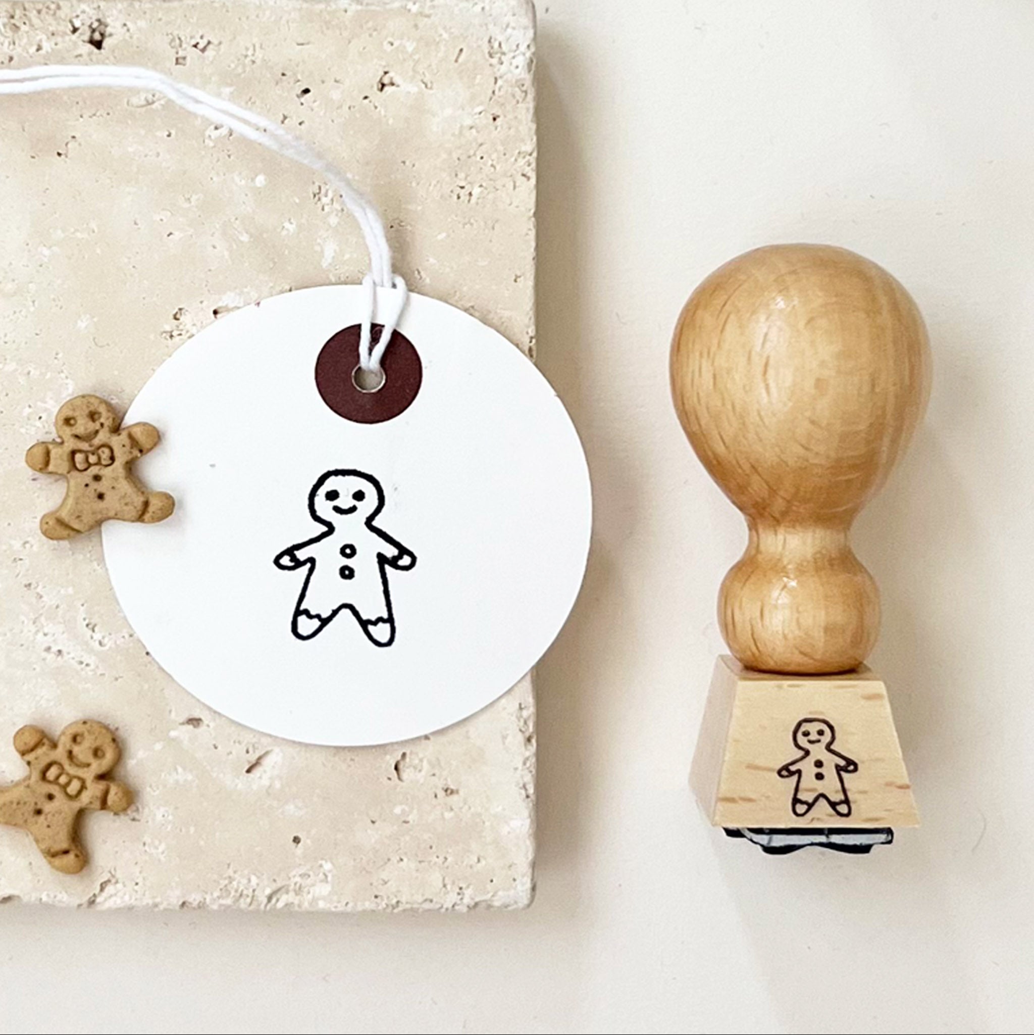 Stempel Lebkuchenmännchen | Motivstempel Geschenk | Weihnachtsstempel