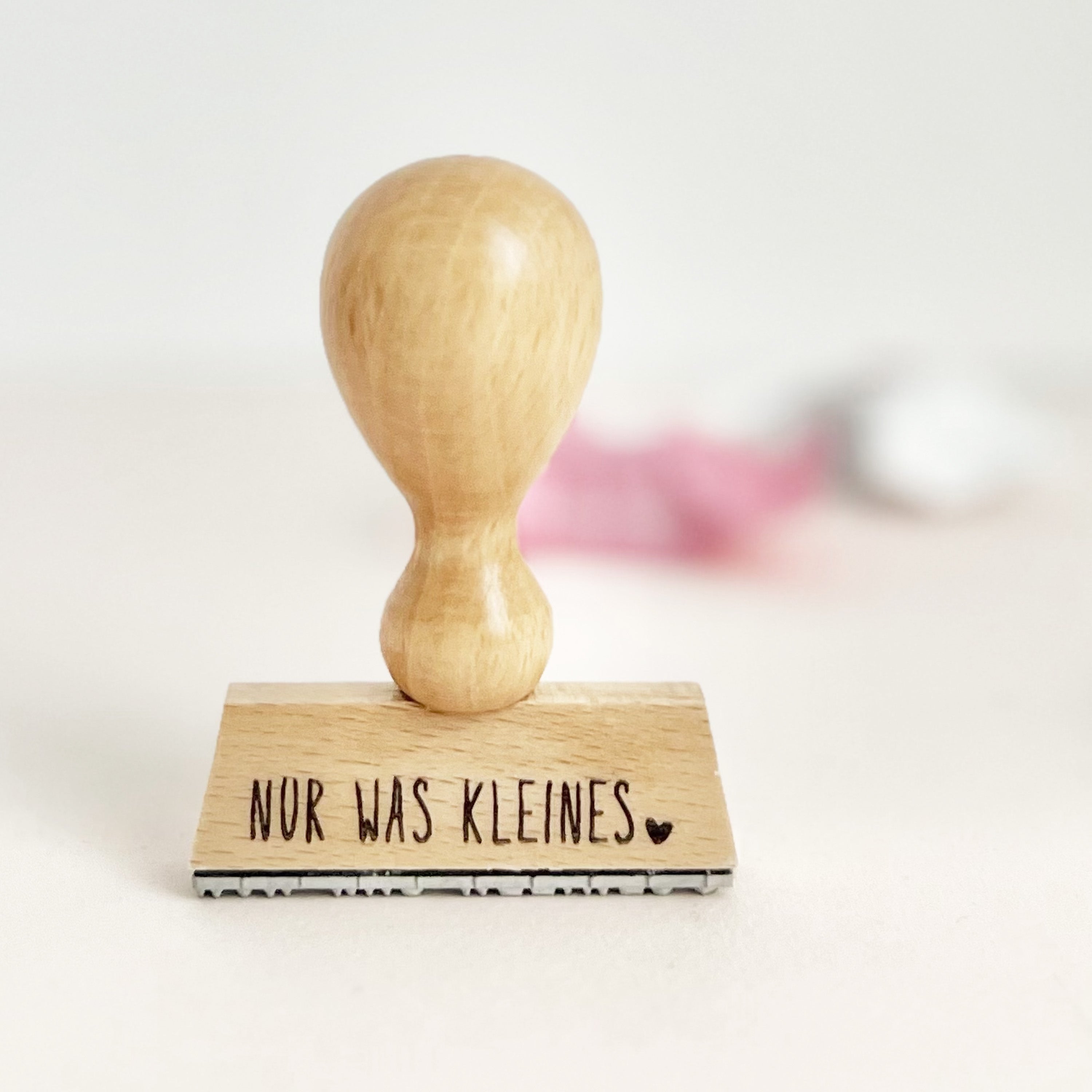 Stempel "NUR WAS KLEINES" mit Herz, Stempel Geschenk, Stempel Hochzeit (Kopie)