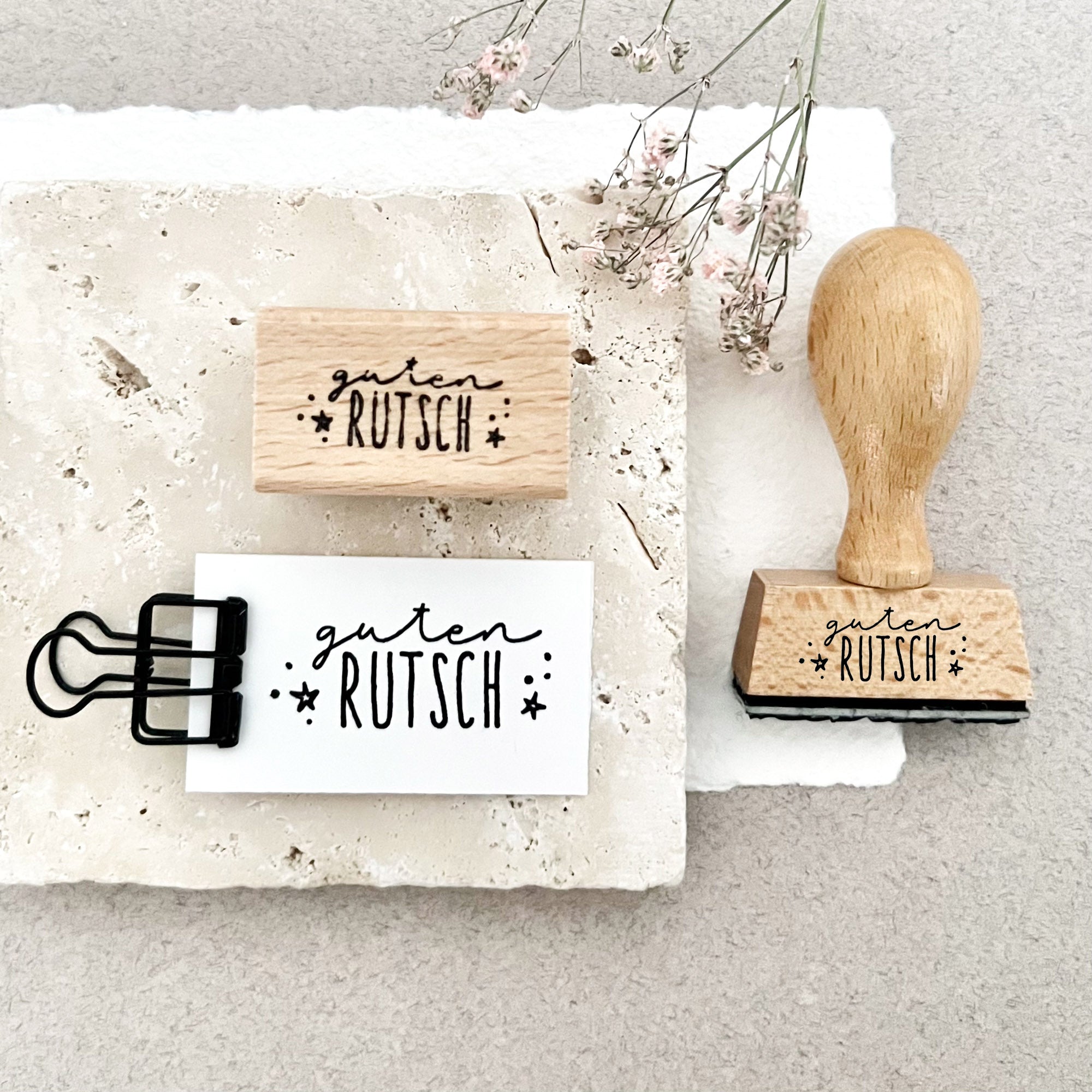 Stempel Guten Rutsch, Stempel Neujahr