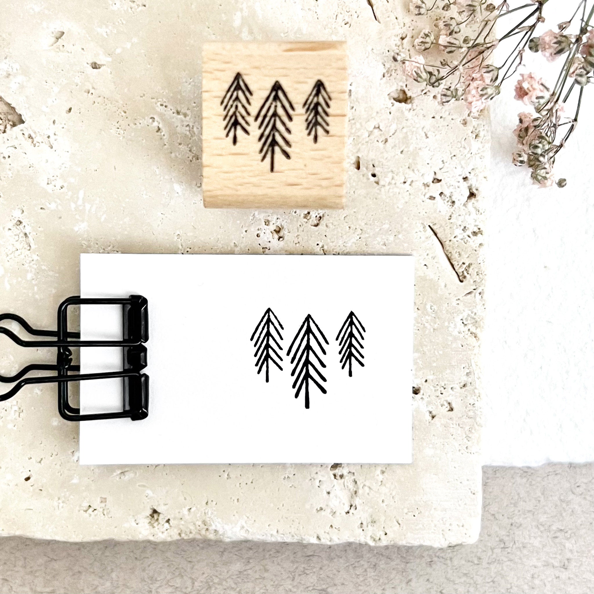 Stempel Weihnachten | Stempel Tannenbäume | Weihnachtsstempel | Adventskalender
