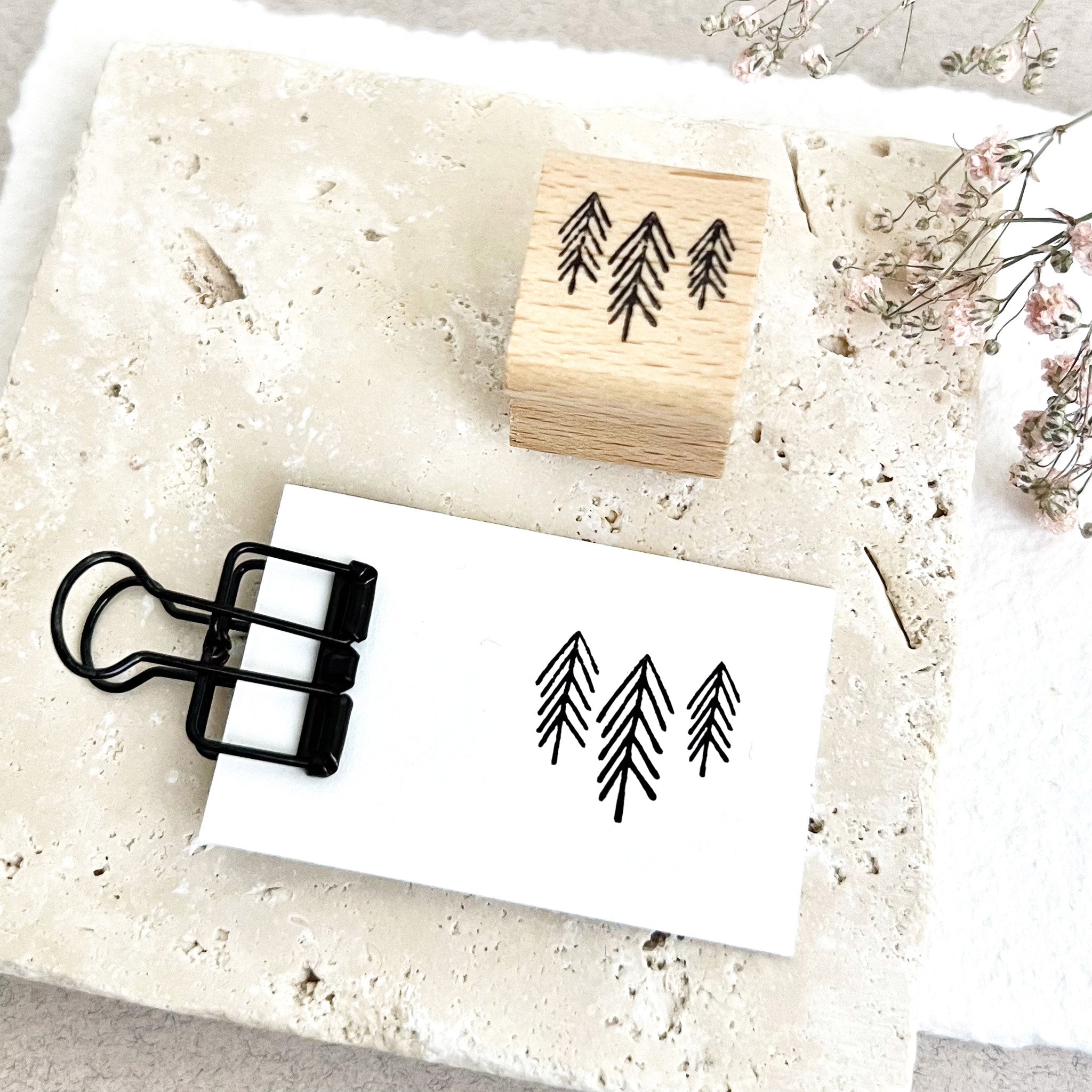 Stempel Weihnachten | Stempel Tannenbäume | Weihnachtsstempel | Adventskalender