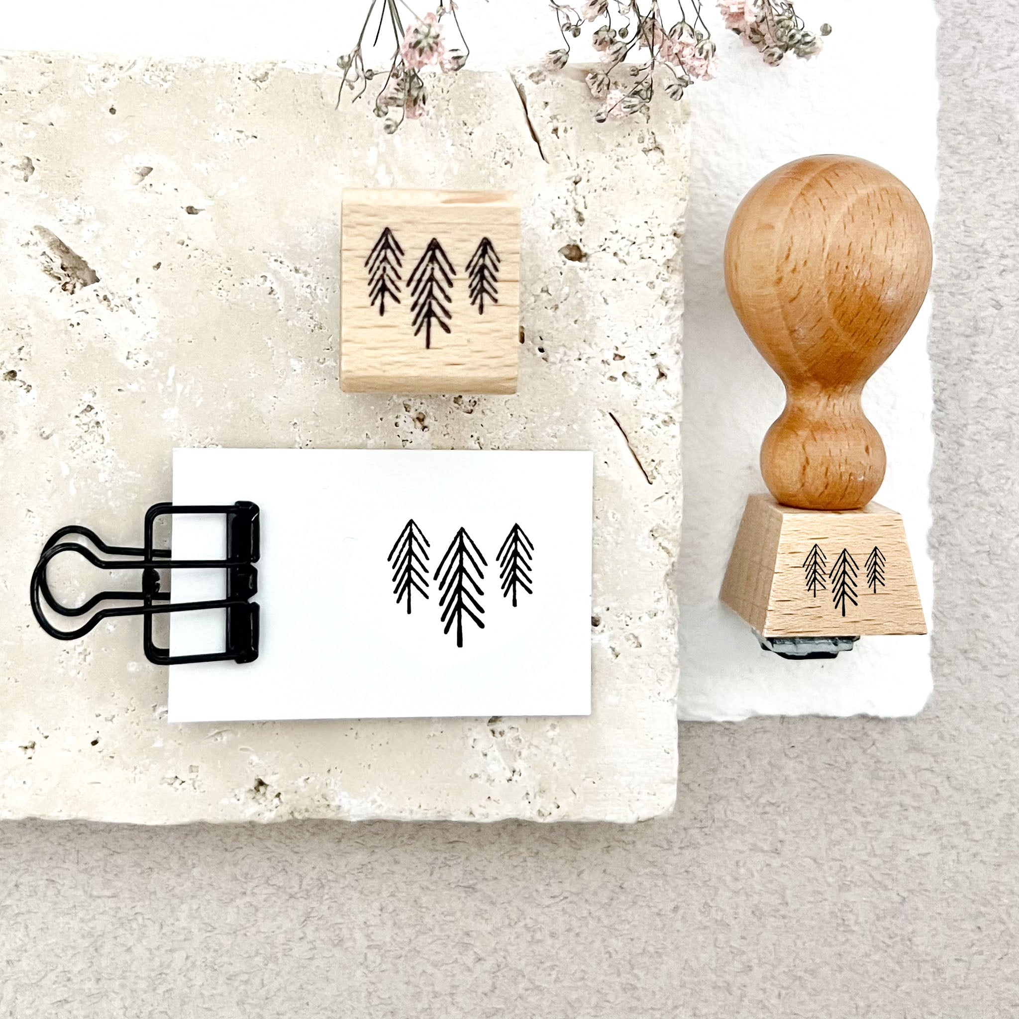Stempel Weihnachten | Stempel Tannenbäume | Weihnachtsstempel | Adventskalender