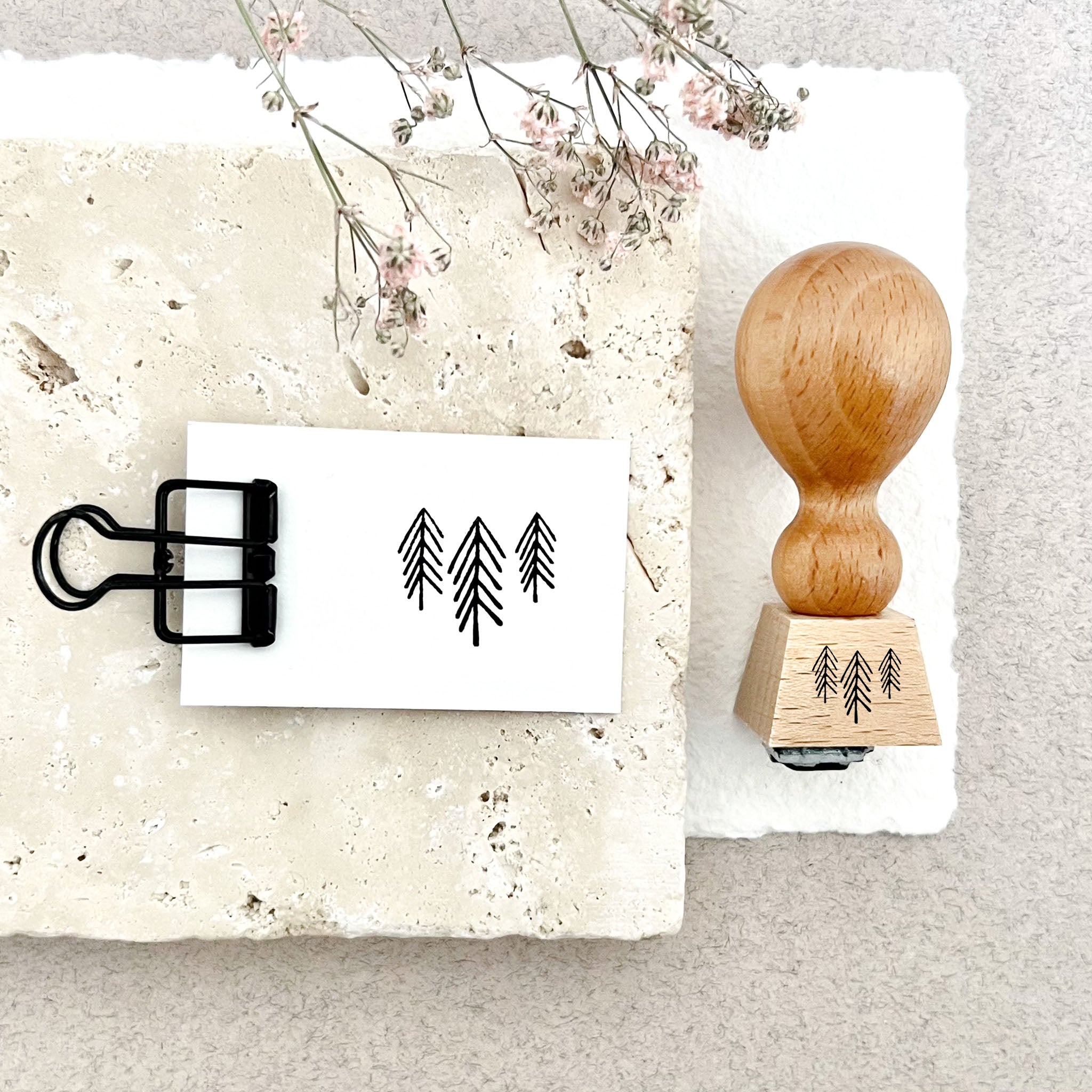 Stempel Weihnachten | Stempel Tannenbäume | Weihnachtsstempel | Adventskalender