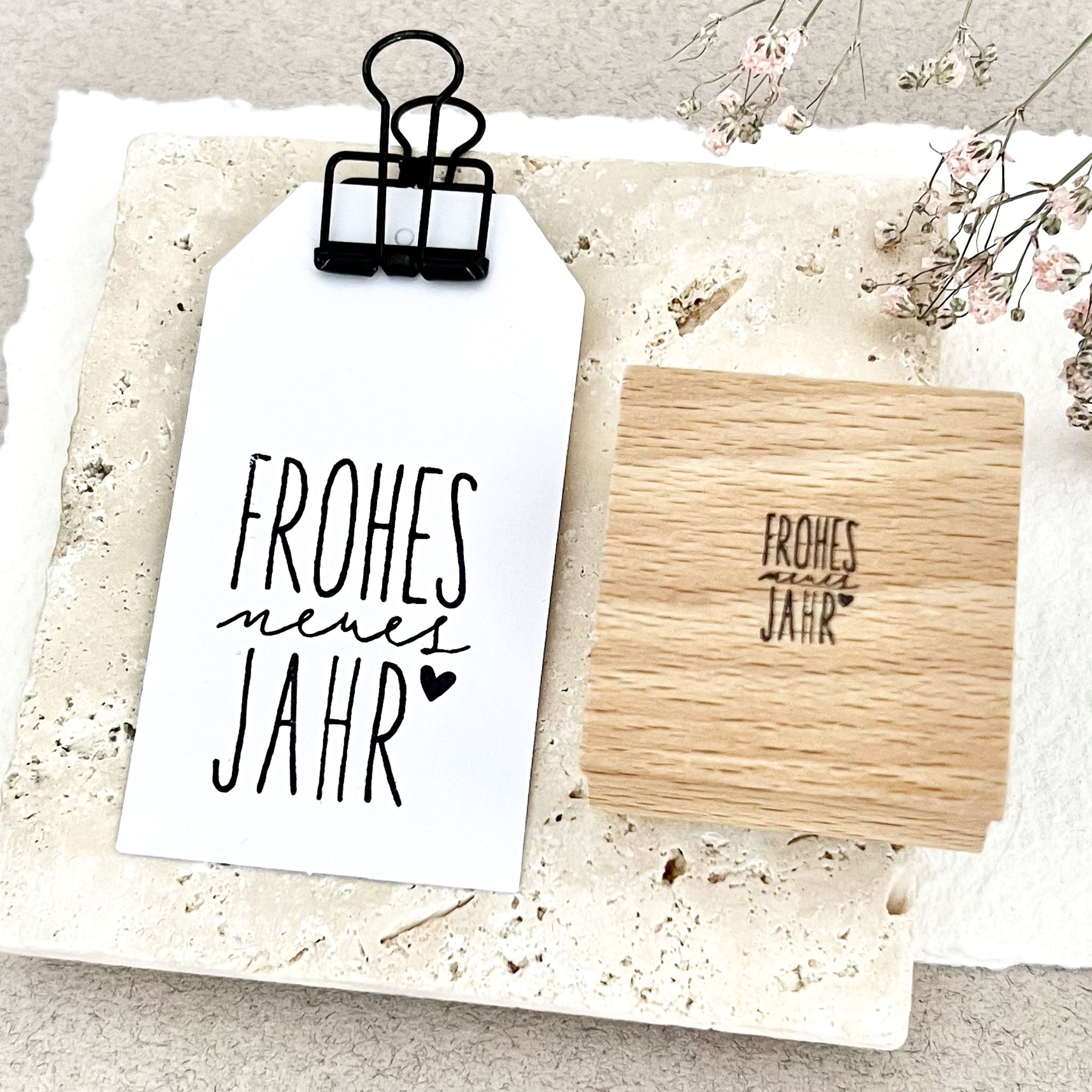 Stempel "frohes neues Jahr", Stempel Neujahr