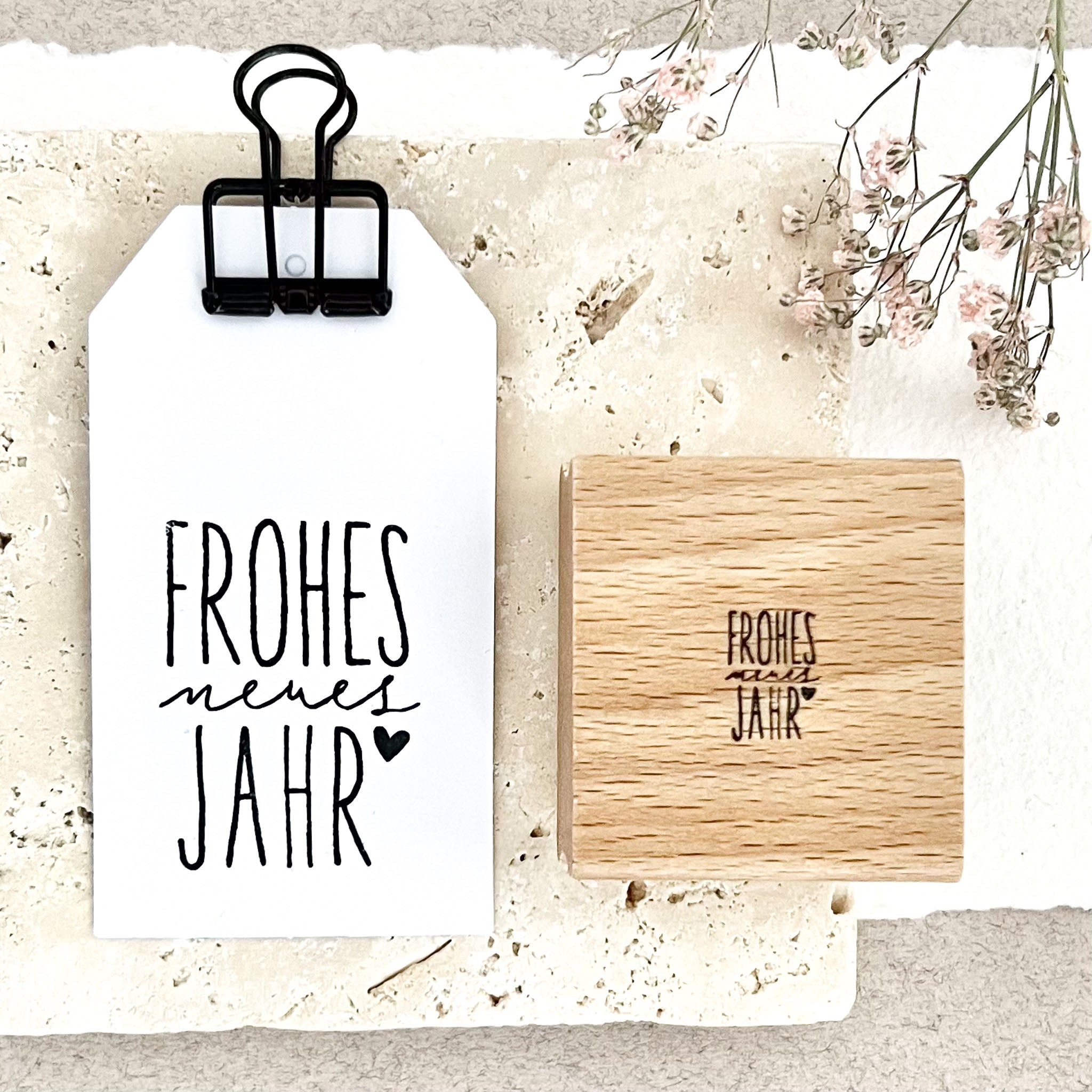 Stempel "frohes neues Jahr", Stempel Neujahr
