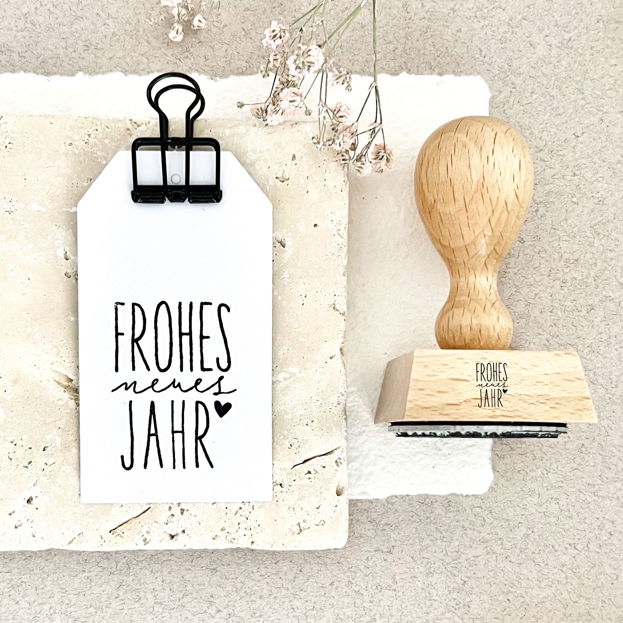 Stempel "frohes neues Jahr", Stempel Neujahr