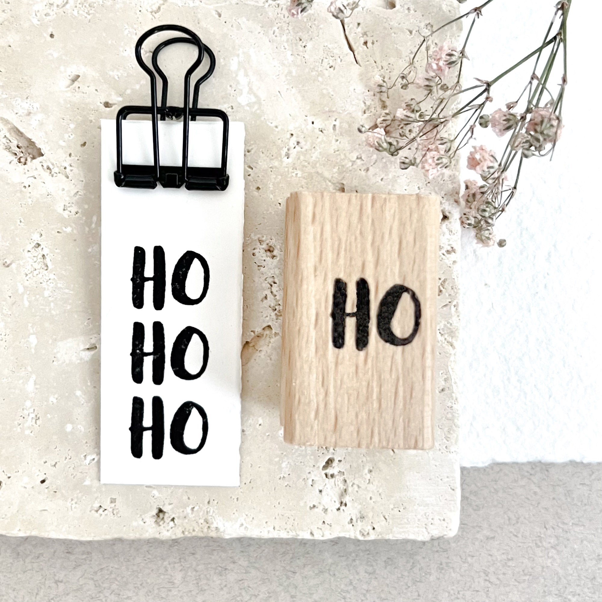 Stempel Weihnachten, Stempel HOHOHO, Weihnachtsstempel