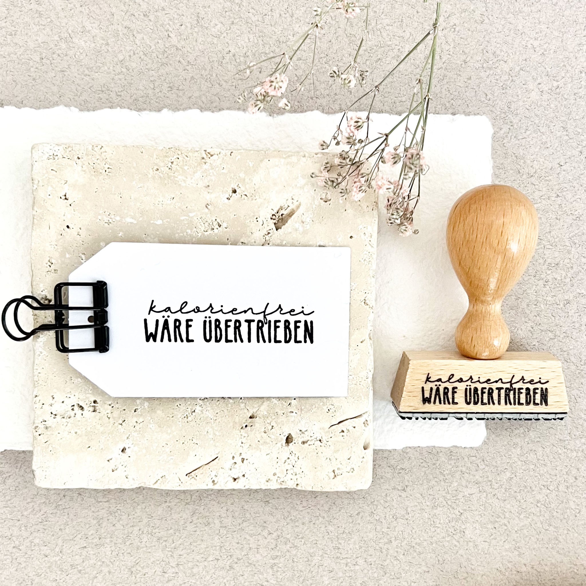 STEMPEL kalorienfrei wäre übertrieben | Stempel Weihnachten | Weihnachtsstempel | Plätzchen