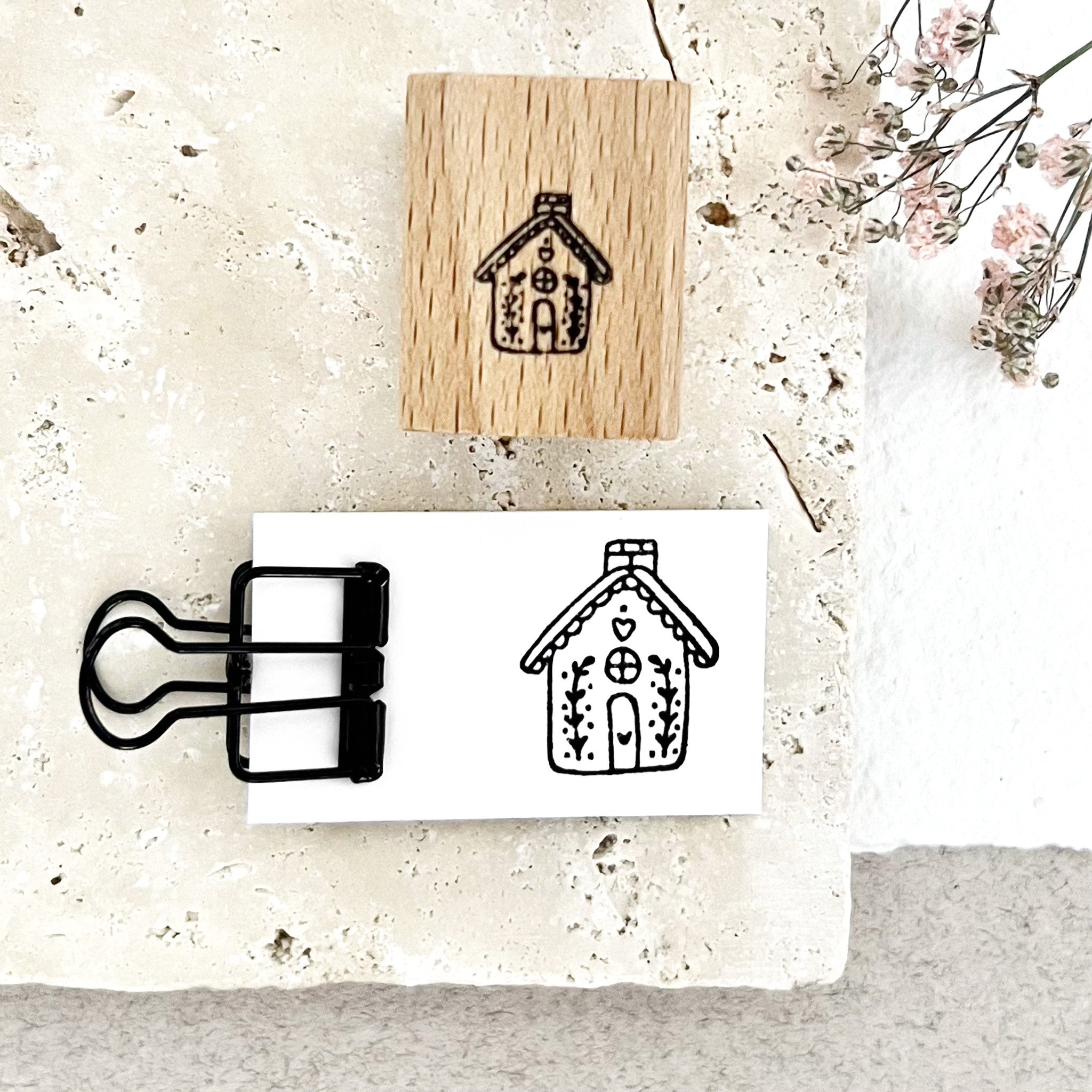 Stempel Lebkuchenhaus | Stempel Weihnachten | Weihnachtsstempel