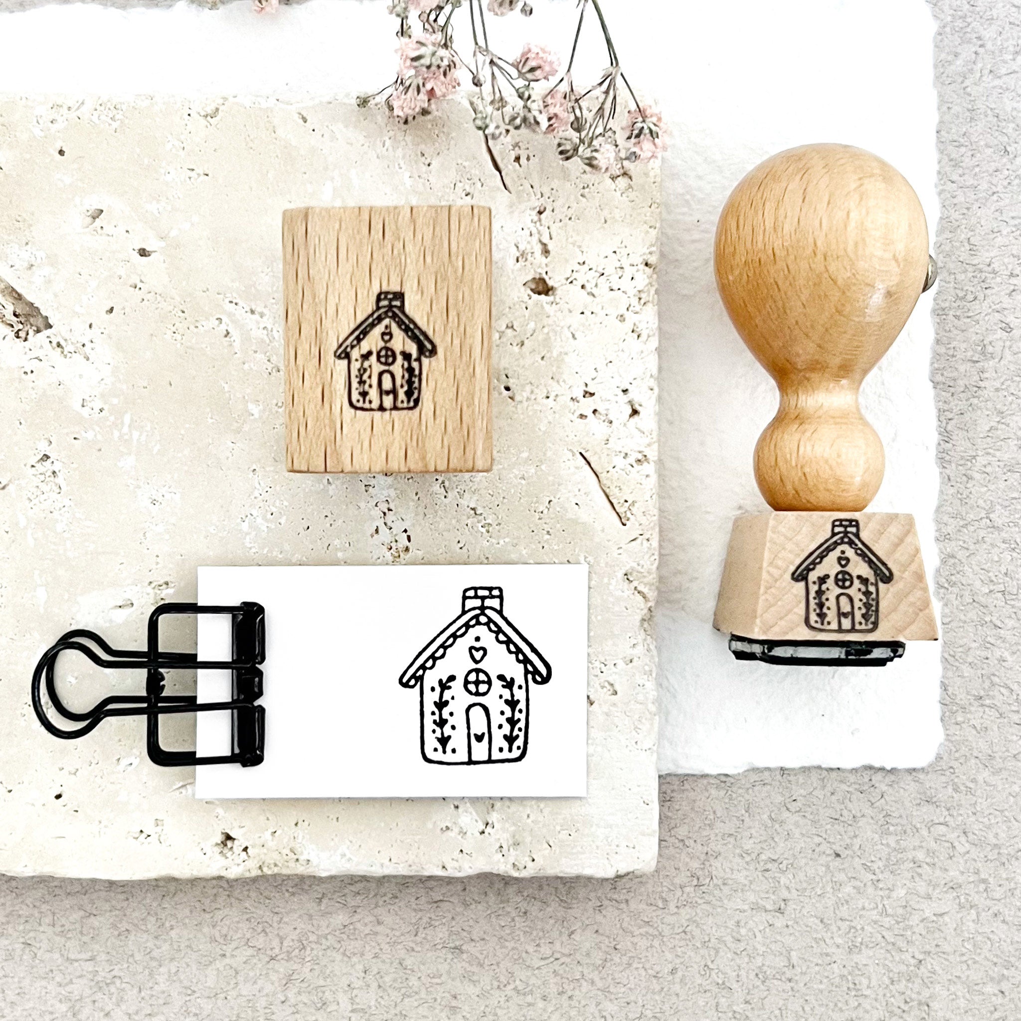 Stempel Lebkuchenhaus | Stempel Weihnachten | Weihnachtsstempel