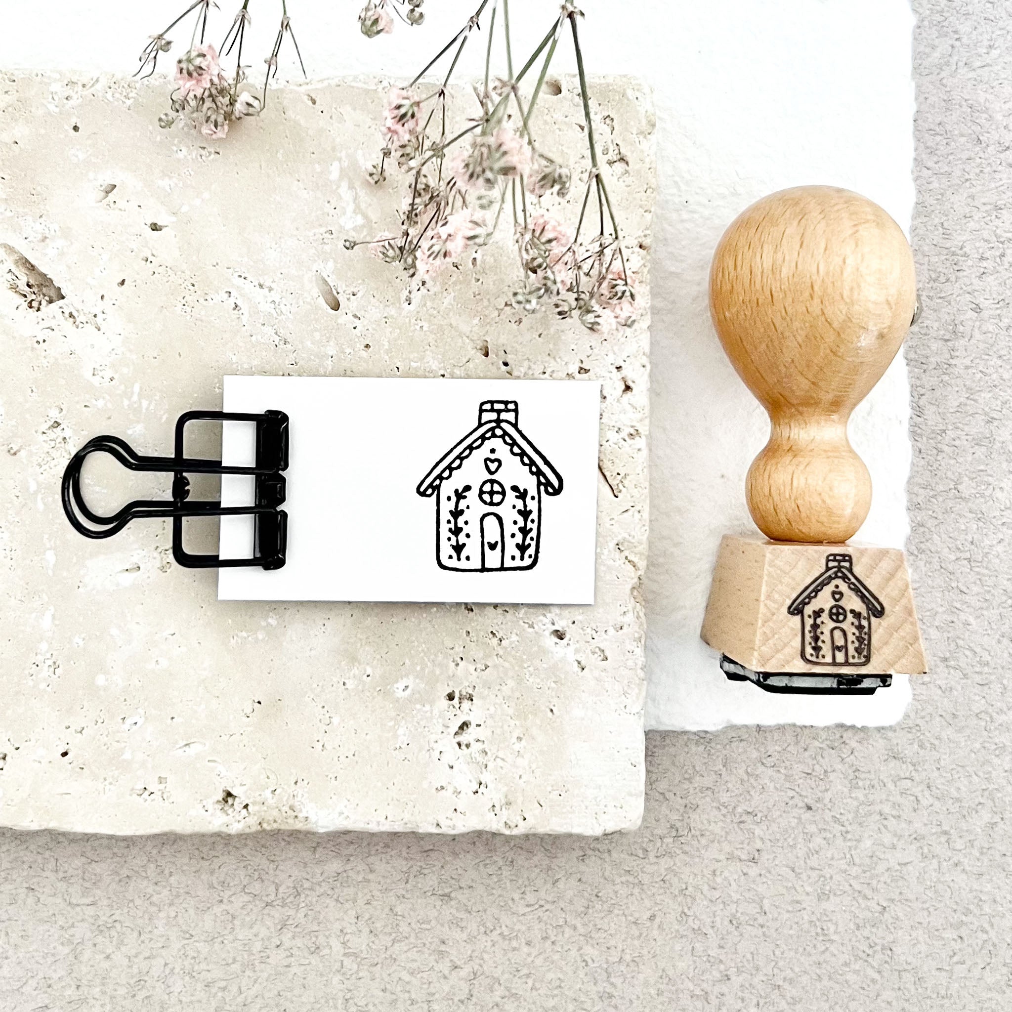 Stempel Lebkuchenhaus | Stempel Weihnachten | Weihnachtsstempel